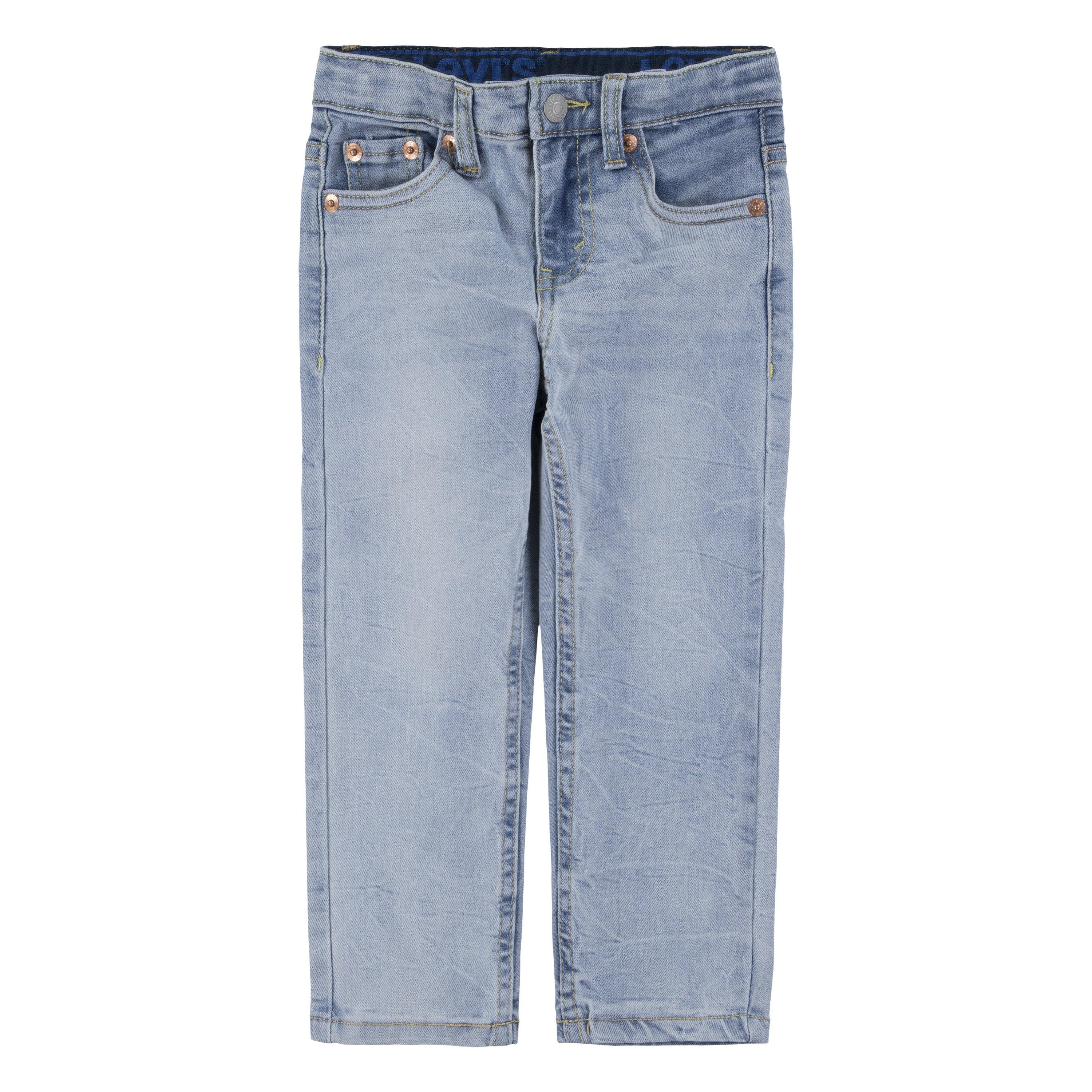 Levi's Toddler Boys' 502 Strong Performance Tapered Fit Lt Blue Wash Denim Jeans - LT WASH BLUE Thumbnail View 8