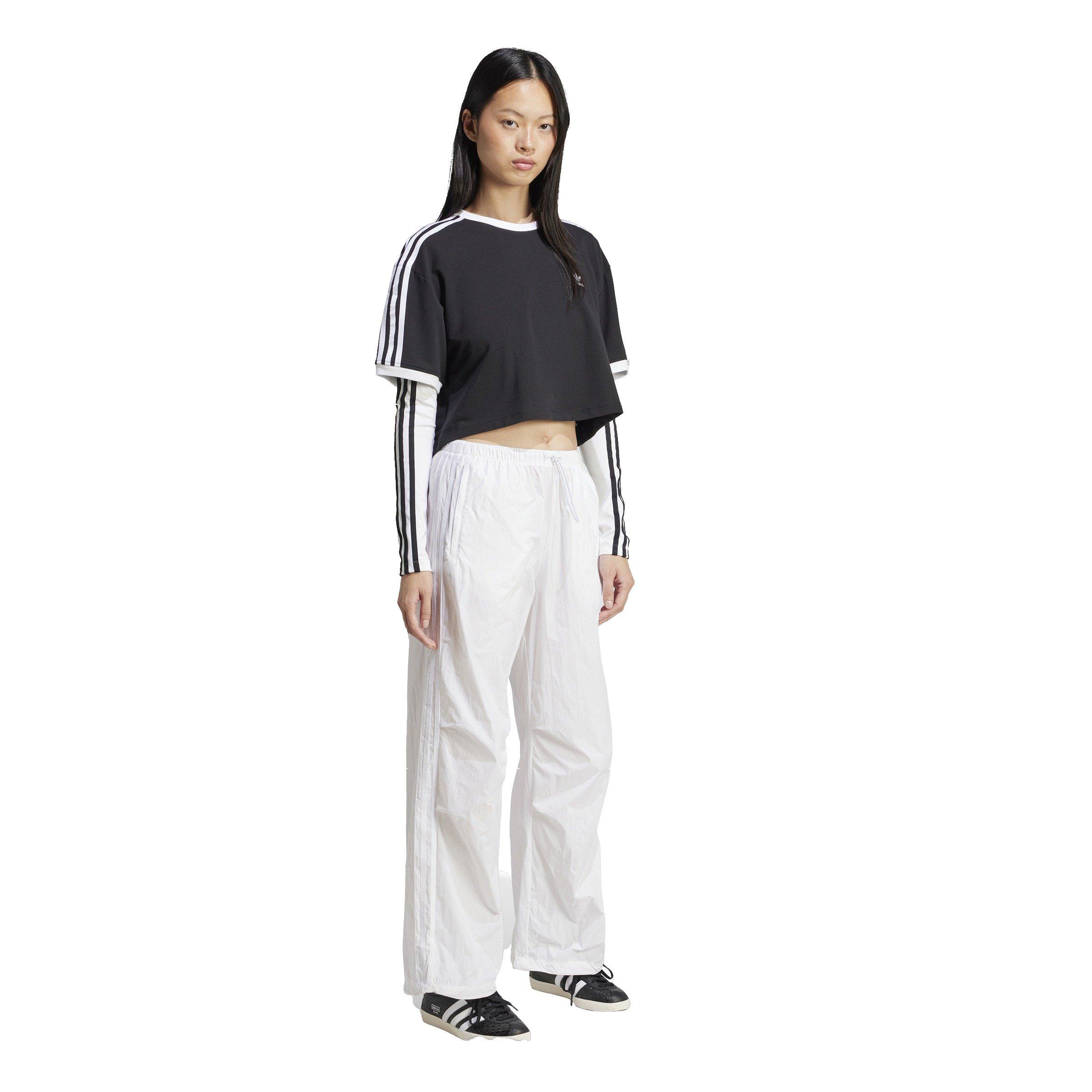 adidas Originals Adicolor 3-Stripes Loose Crop Women's Black Tee