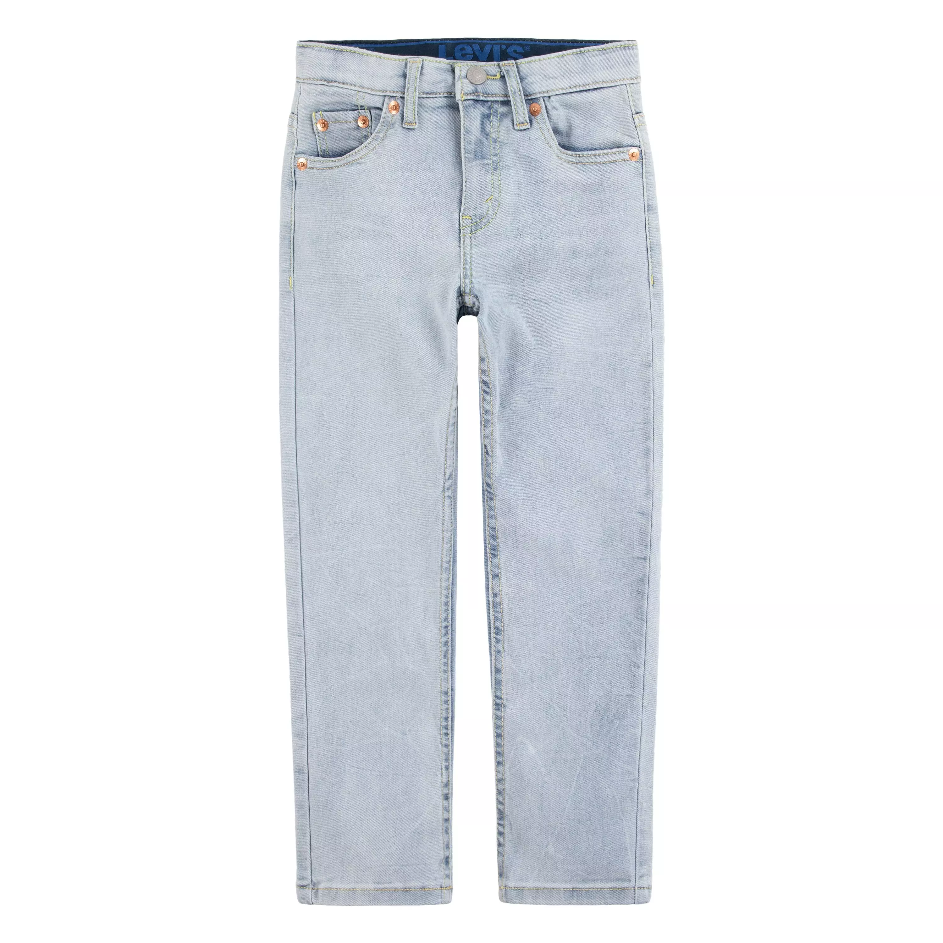 Levi's Little Boys' 502 Strong Performance Tapered Fit Lt Blue Wash Denim Jeans - LT WASH BLUE