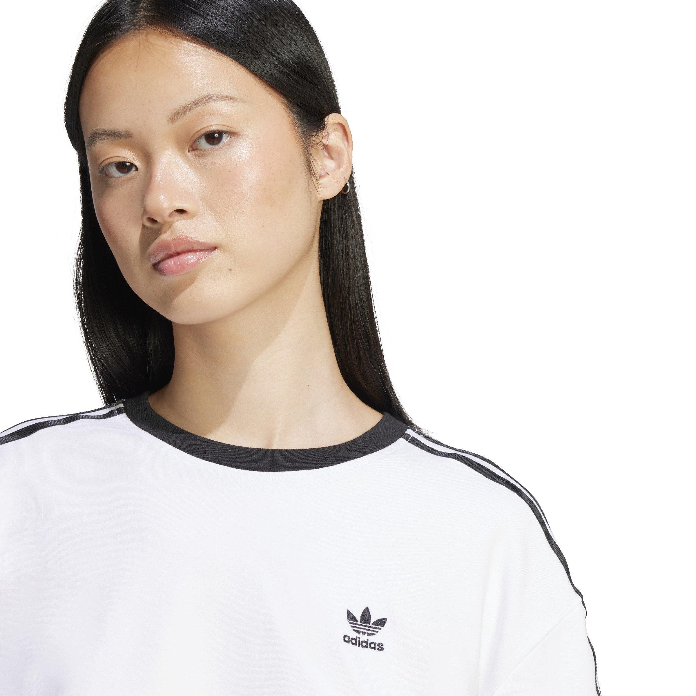 adidas Originals Women's Adicolor 3-Stripes Loose Crop Tee