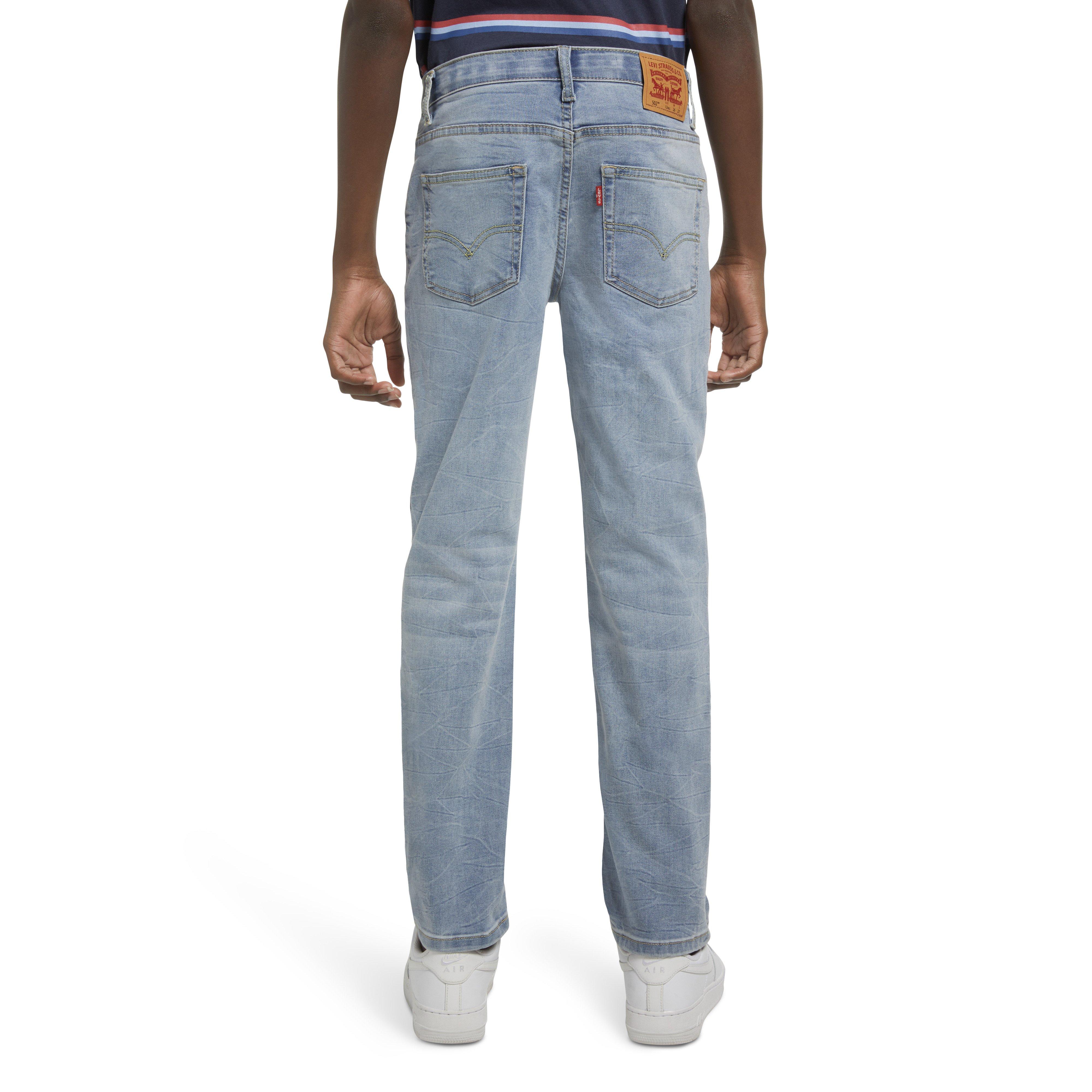 Levi's Big Boys' 502 Strong Performance Tapered Fit Lt Wash Lt Blue Denim Jeans - LT WASH BLUE Thumbnail View 2