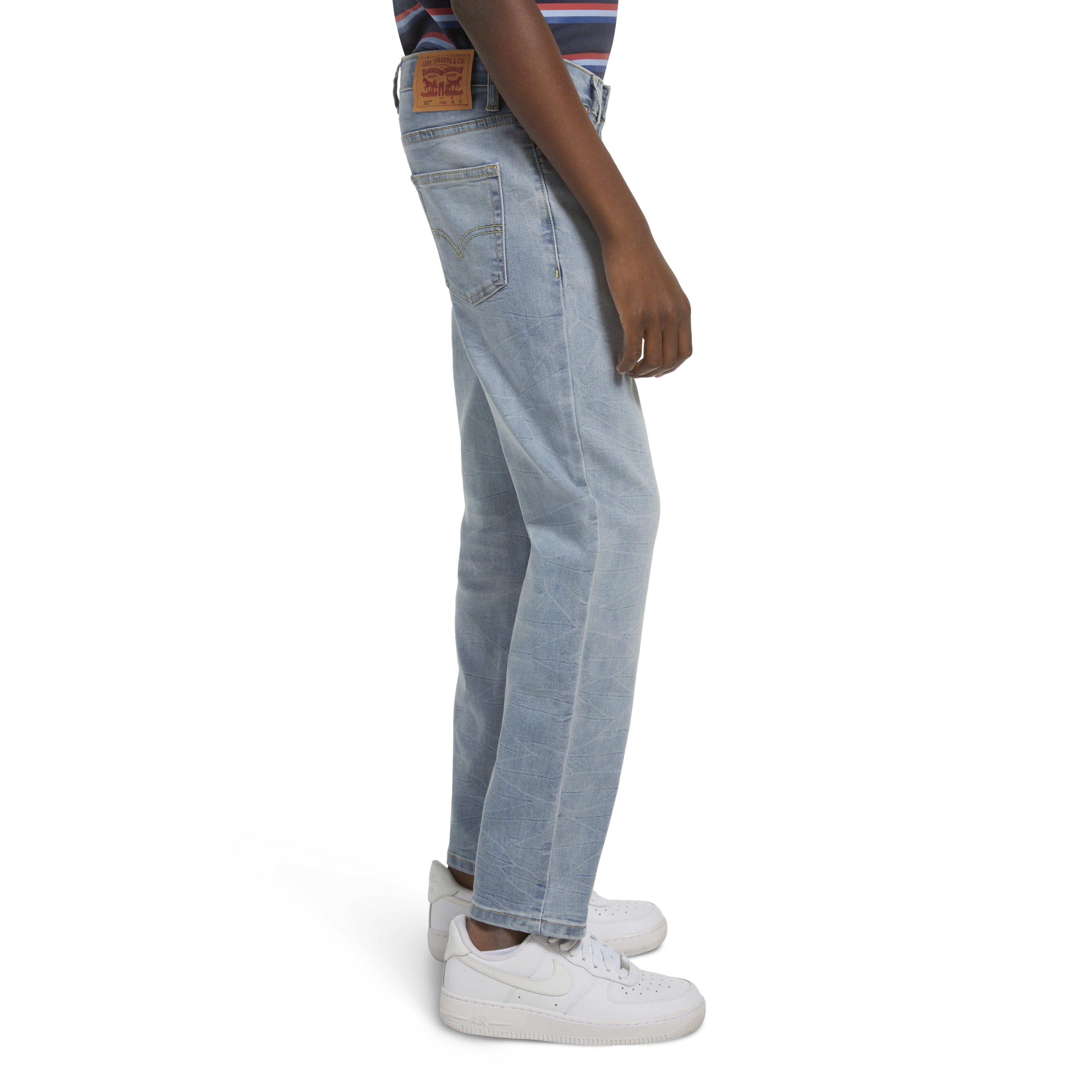 Levi's Big Boys' 502 Strong Performance Tapered Fit Lt Wash Lt Blue Denim Jeans - LT WASH BLUE Thumbnail View 3