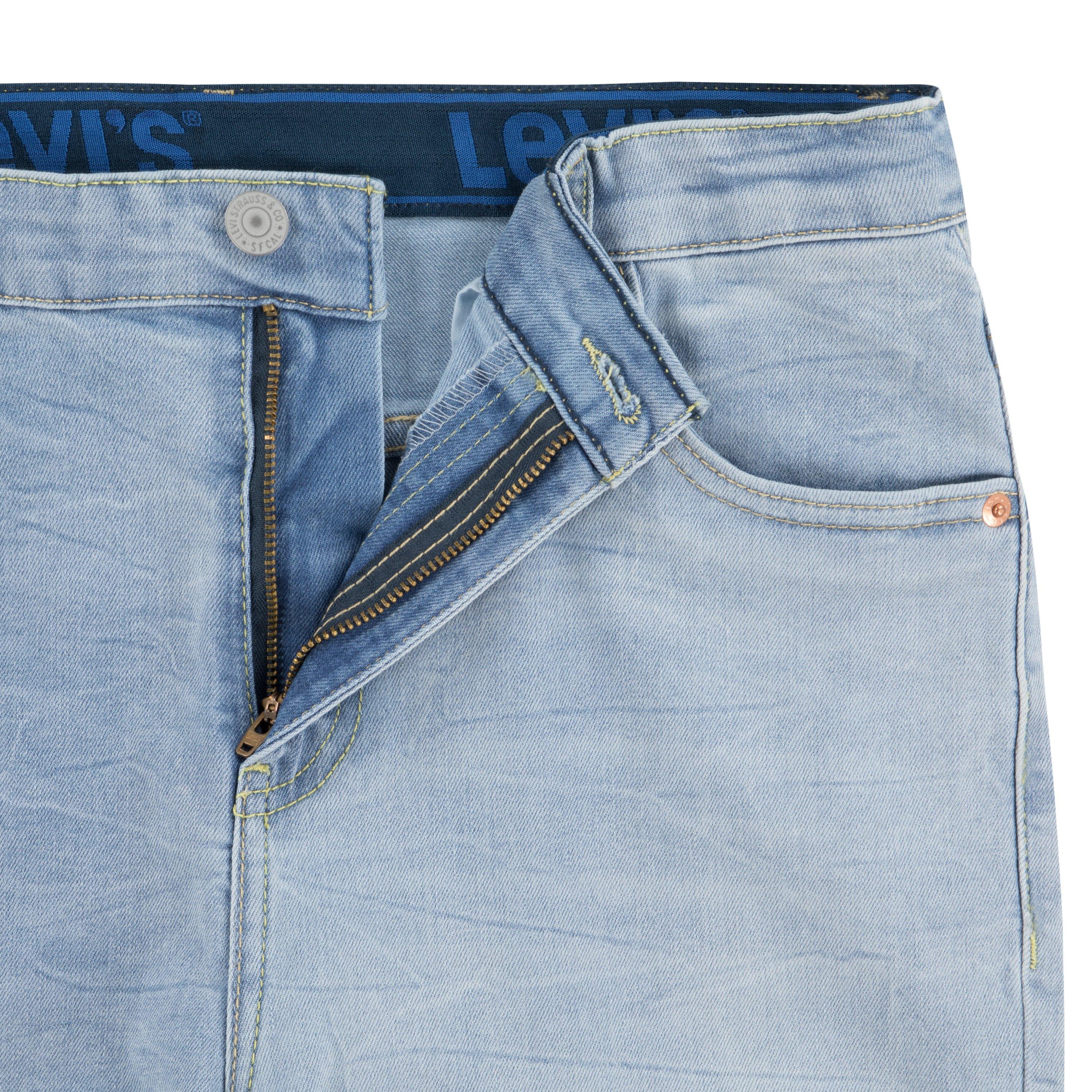 Levi's Big Boys' 502 Strong Performance Tapered Fit Lt Wash Lt Blue Denim Jeans - LT WASH BLUE Thumbnail View 5