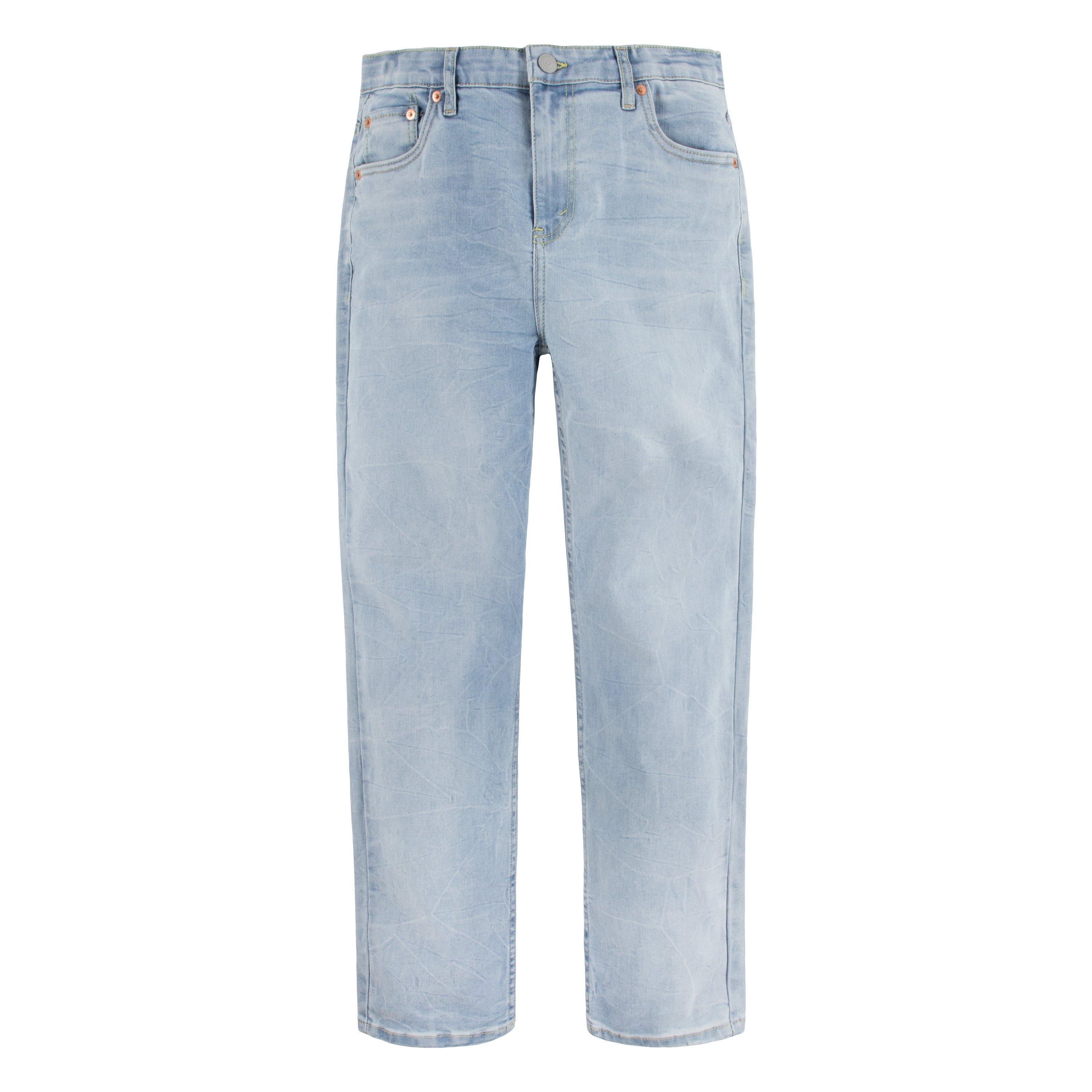 Levi's Big Boys' 502 Strong Performance Tapered Fit Lt Wash Lt Blue Denim Jeans - LT WASH BLUE Thumbnail View 7