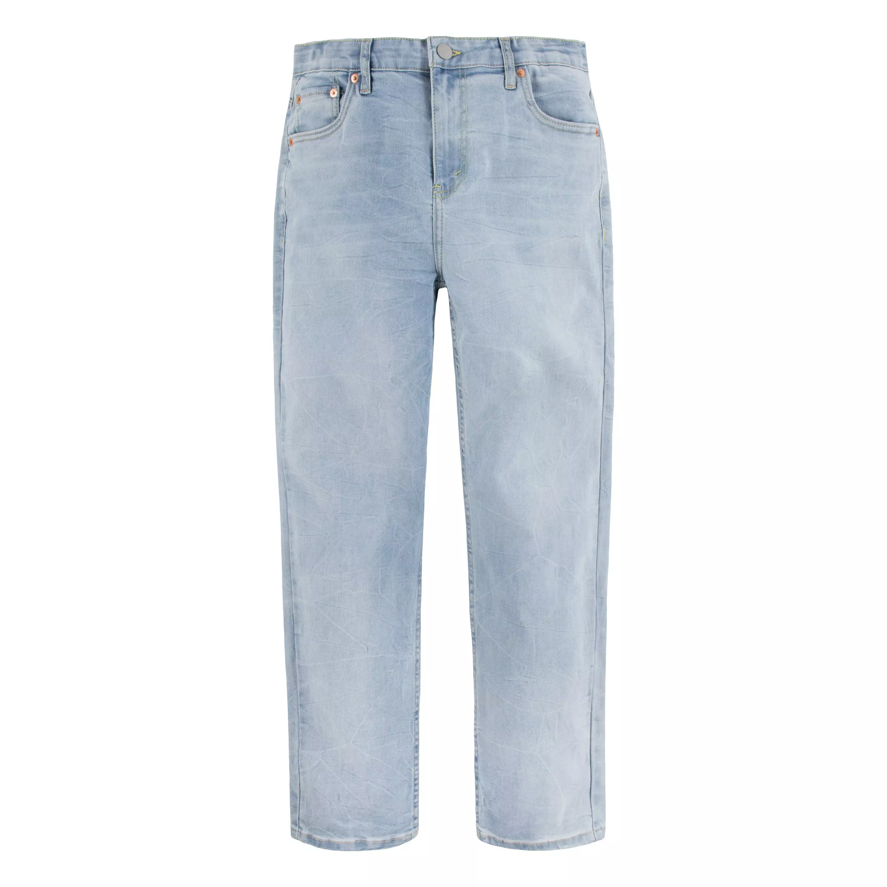 Levi's Big Boys' 502 Strong Performance Tapered Fit Lt Wash Lt Blue Denim Jeans - LT WASH BLUE