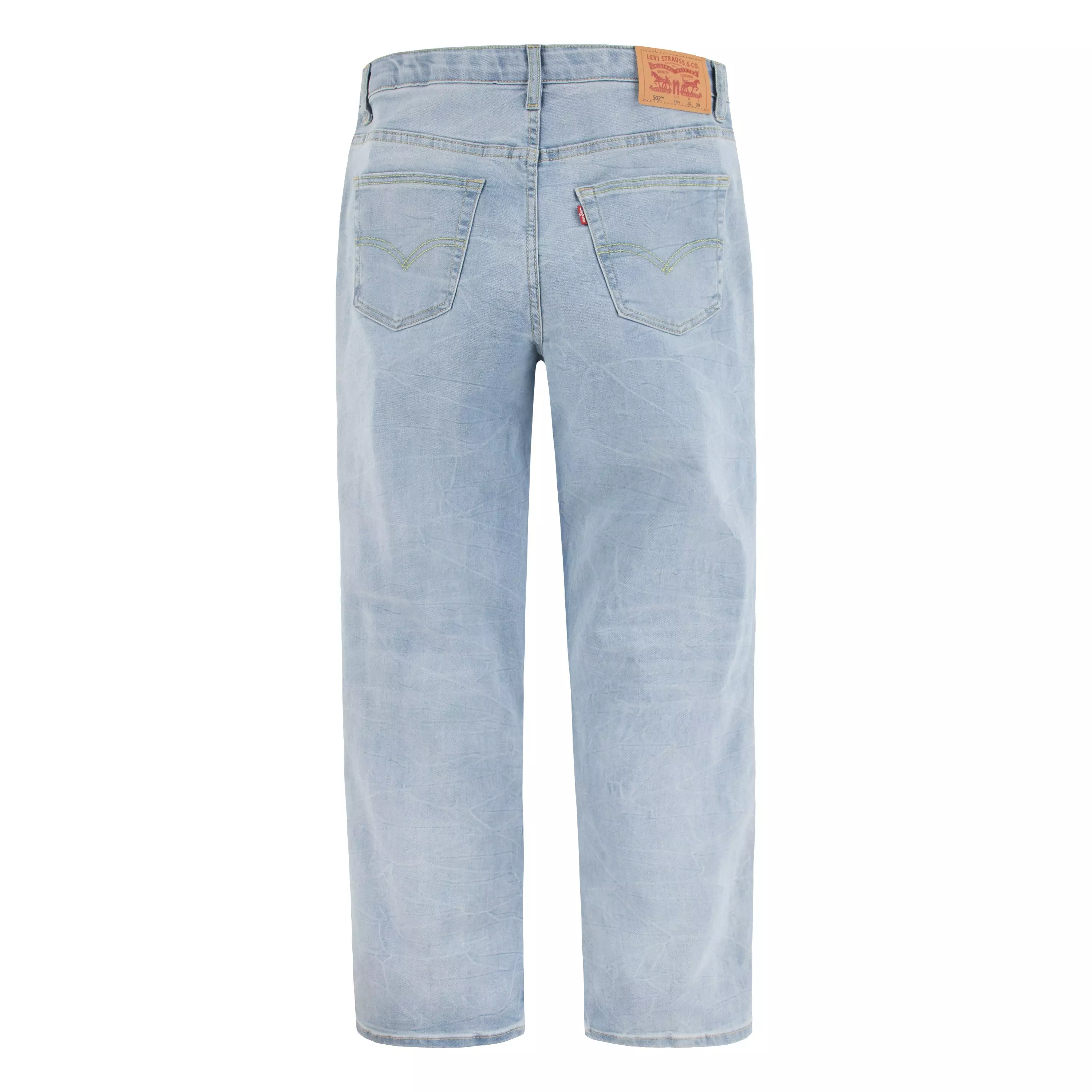 Levi's Big Boys' 502 Strong Performance Tapered Fit Lt Wash Lt Blue Denim Jeans - LT WASH BLUE