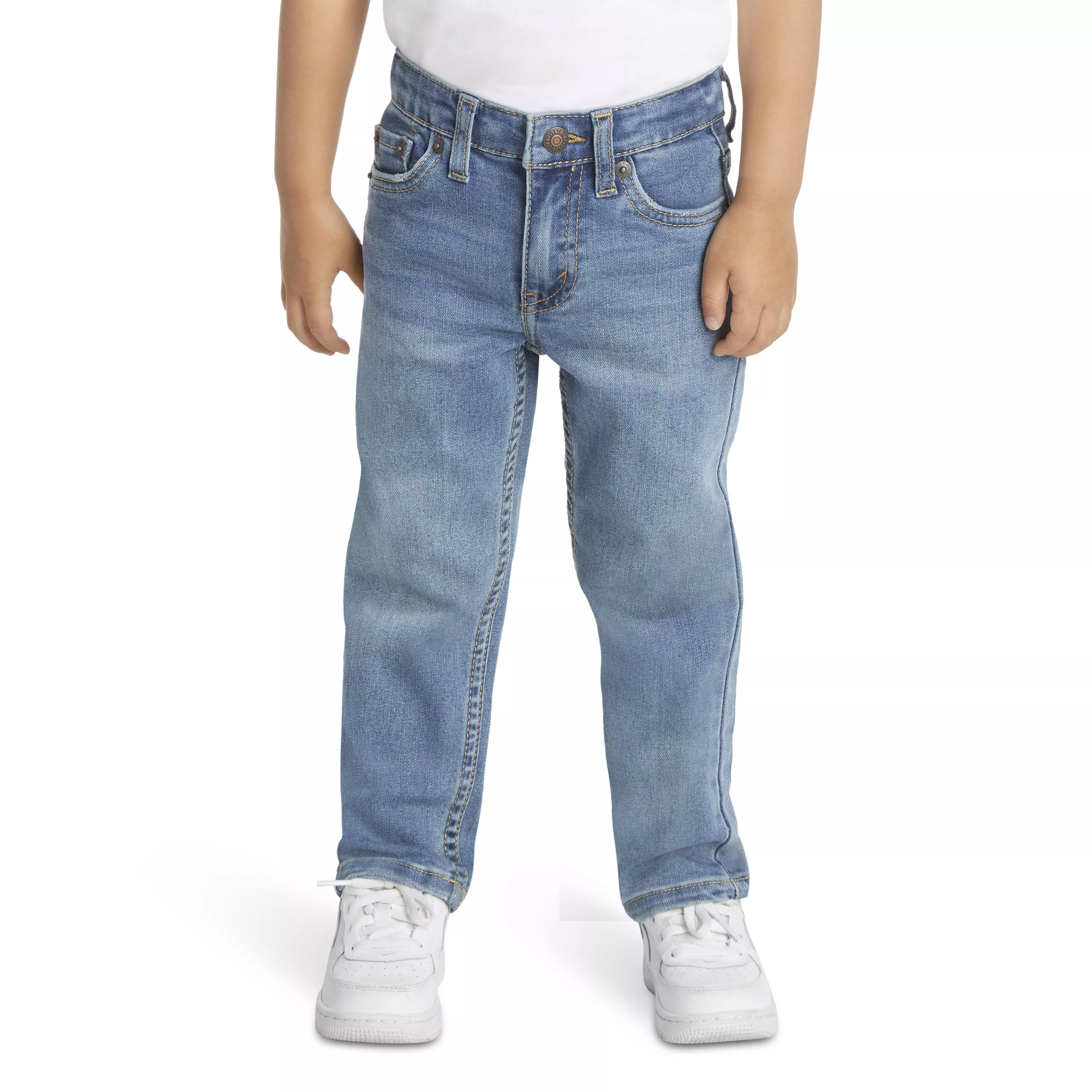 Levi's 502 Strong Performance Tapered Fit Med Wash Toddler Boys' Lt Blue Denim Jeans - LT BLUE