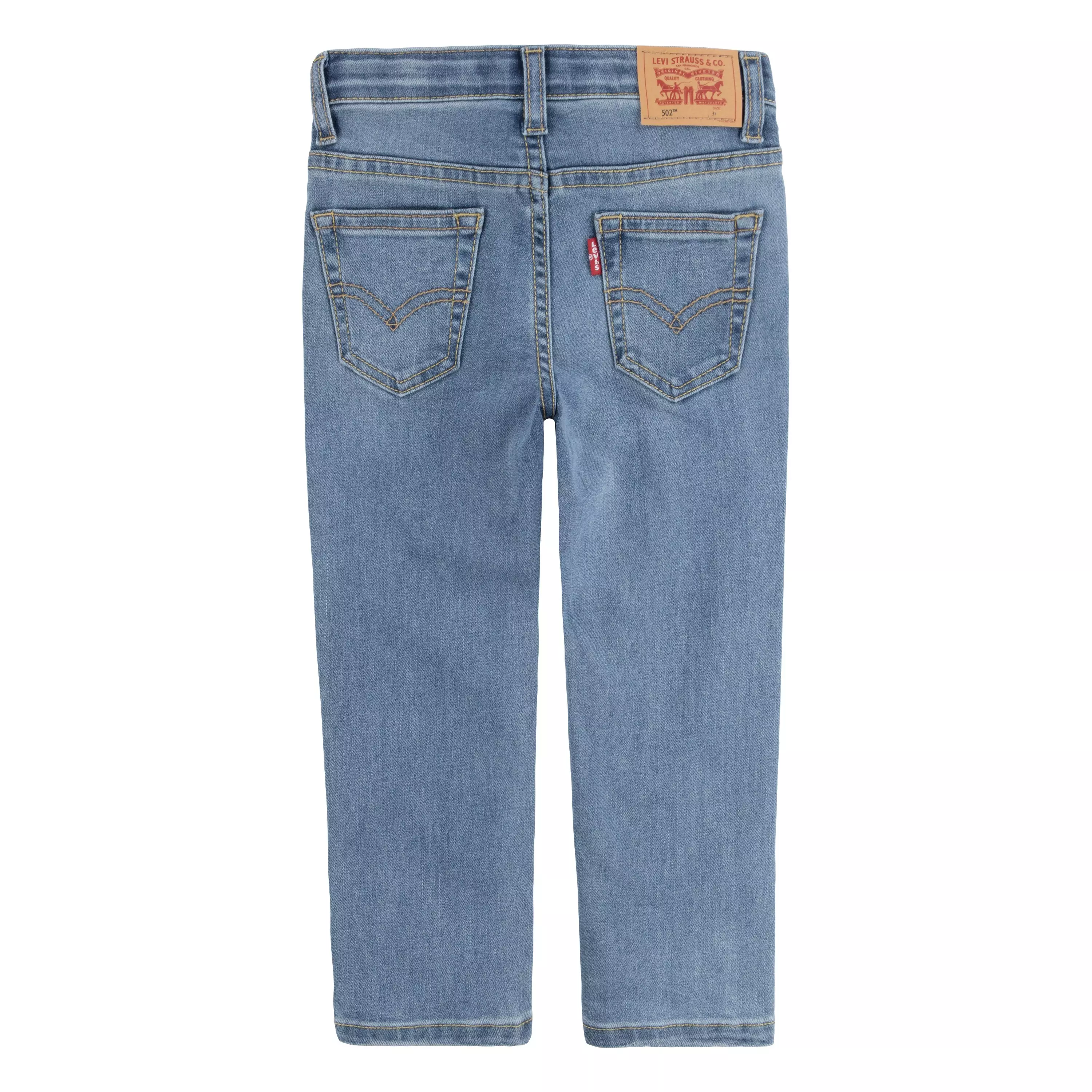 Levi's 502 Strong Performance Tapered Fit Med Wash Toddler Boys' Light Blue Denim Jeans - LT BLUE