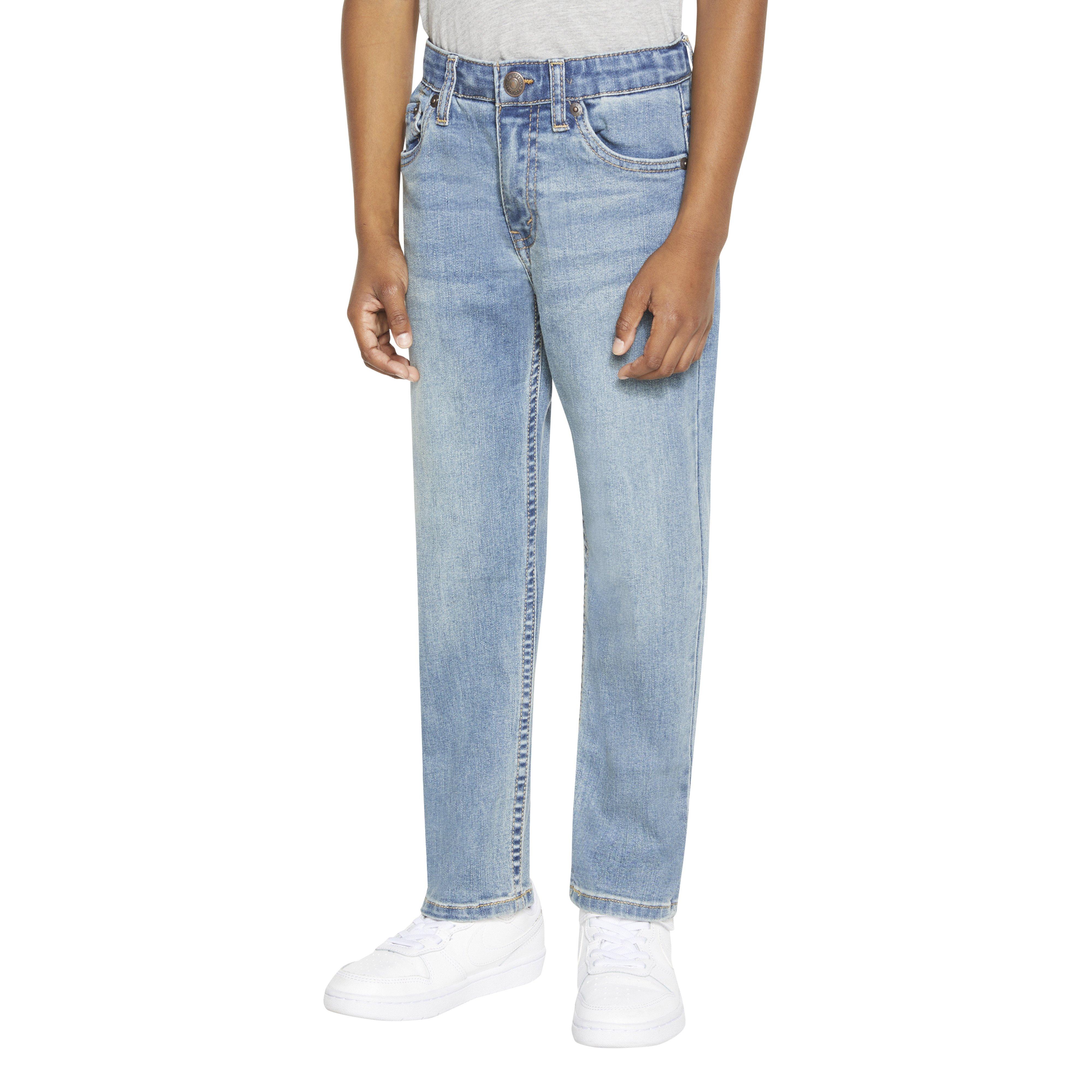 Levi's 502 Strong Performance Tapered Fit Med Wash Little Boys' Lt Blue Denim Jeans - LT BLUE Thumbnail View 1