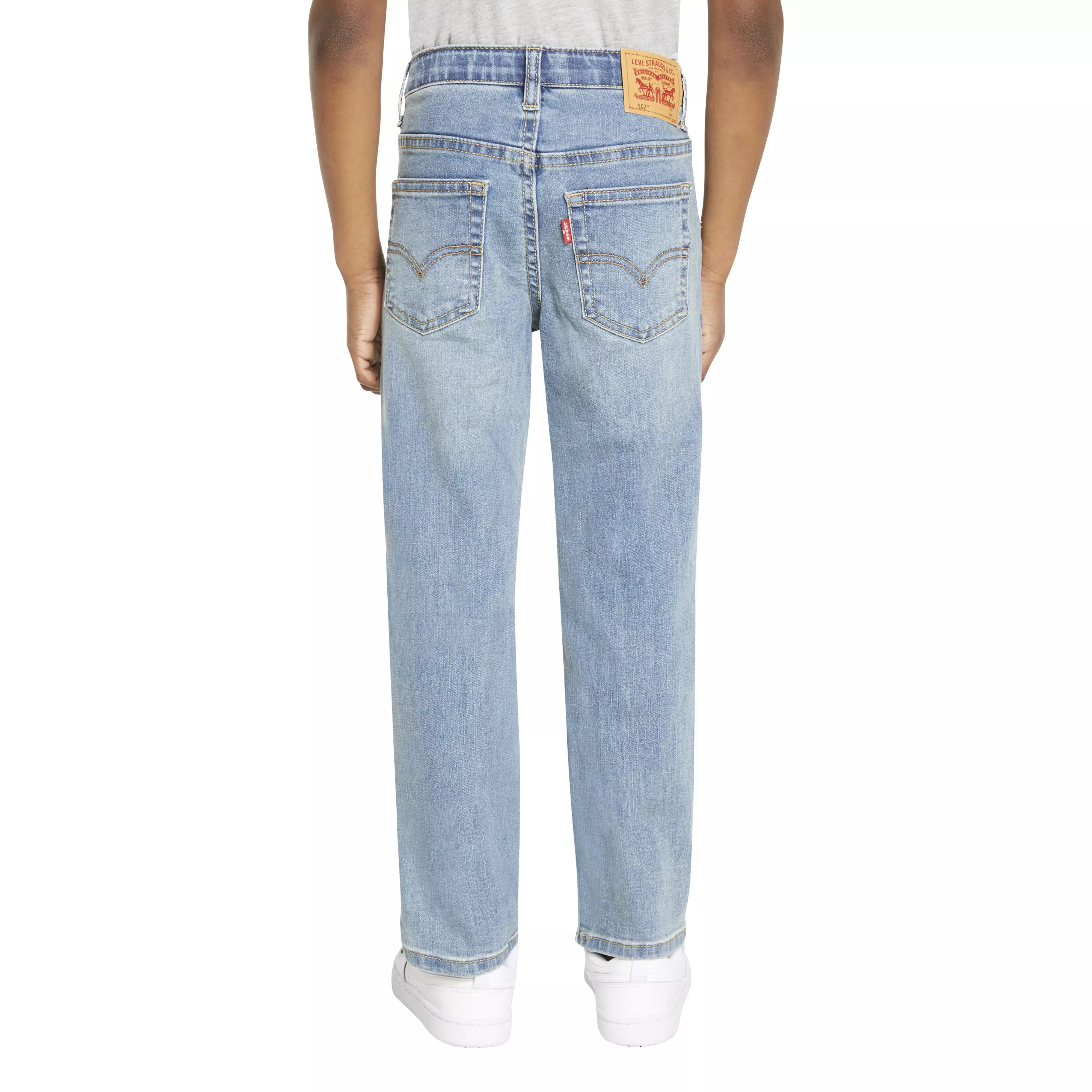 Levi's Little Boys' 502 Strong Performance Tapered Fit Med Wash Lt Blue Denim Jeans - LT BLUE
