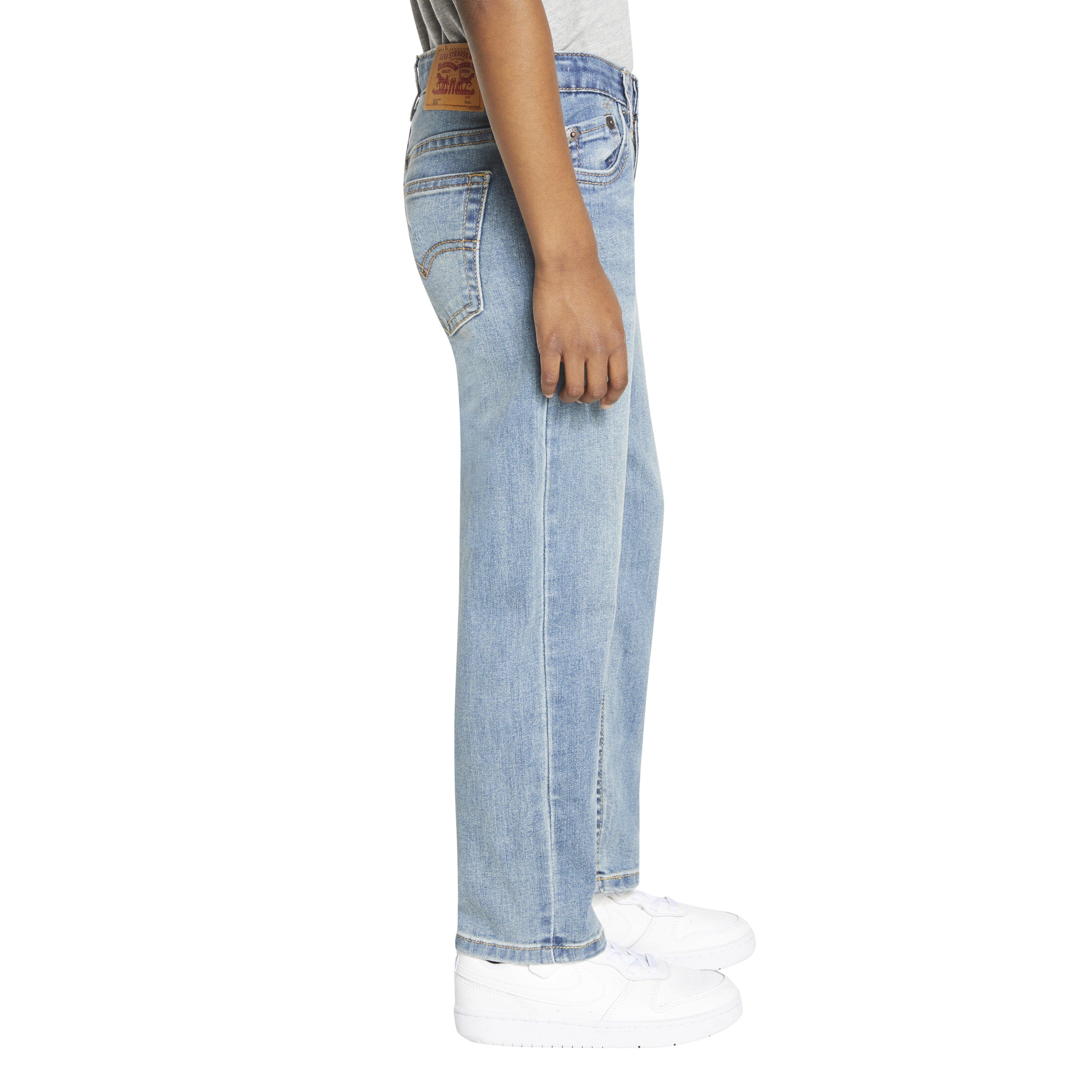 Levi's Little Boys' 502 Strong Performance Tapered Fit Med Wash Lt Blue Denim Jeans - LT BLUE Thumbnail View 3