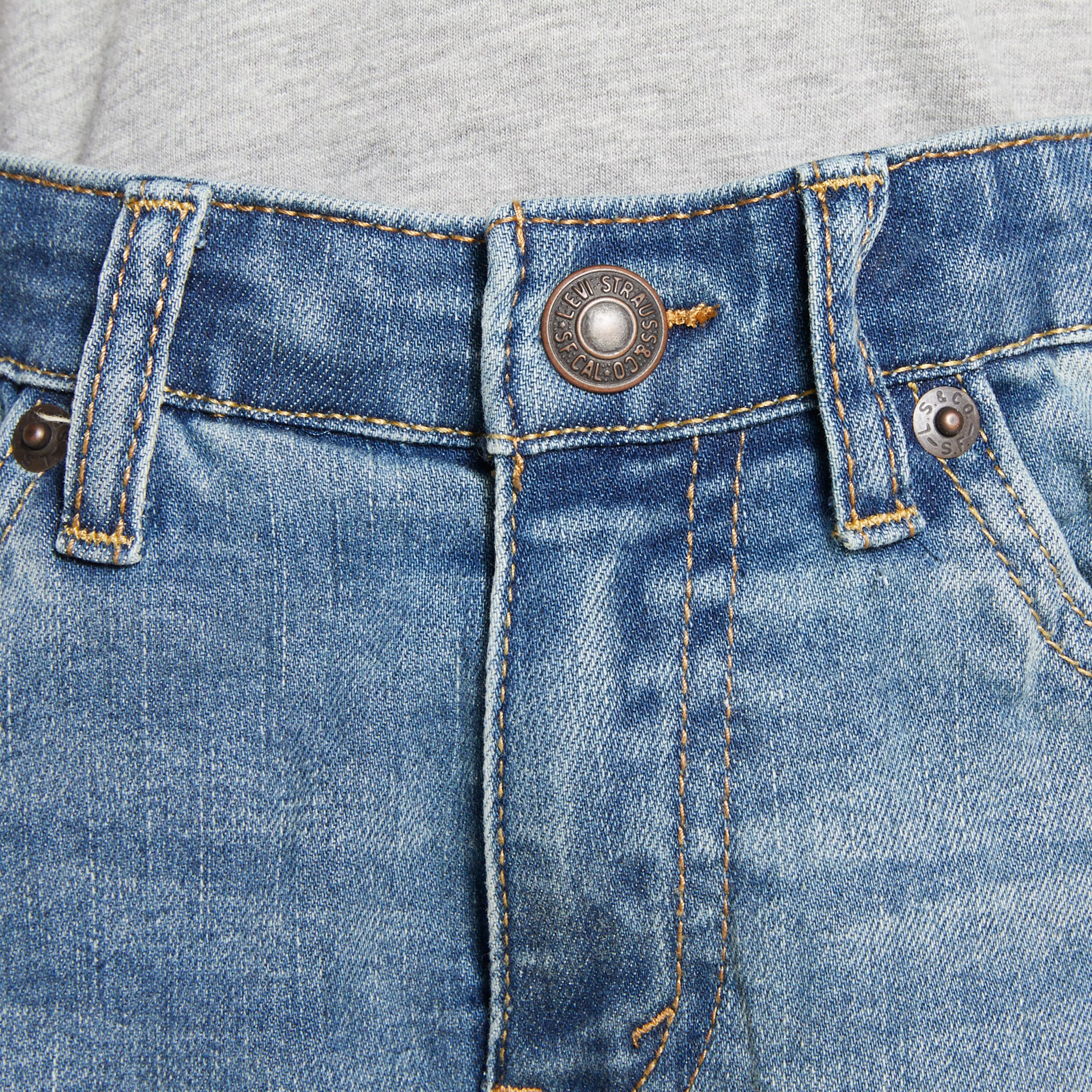 Levi's 502 Strong Performance Tapered Fit Med Wash Little Boys' Lt Blue Denim Jeans - LT BLUE