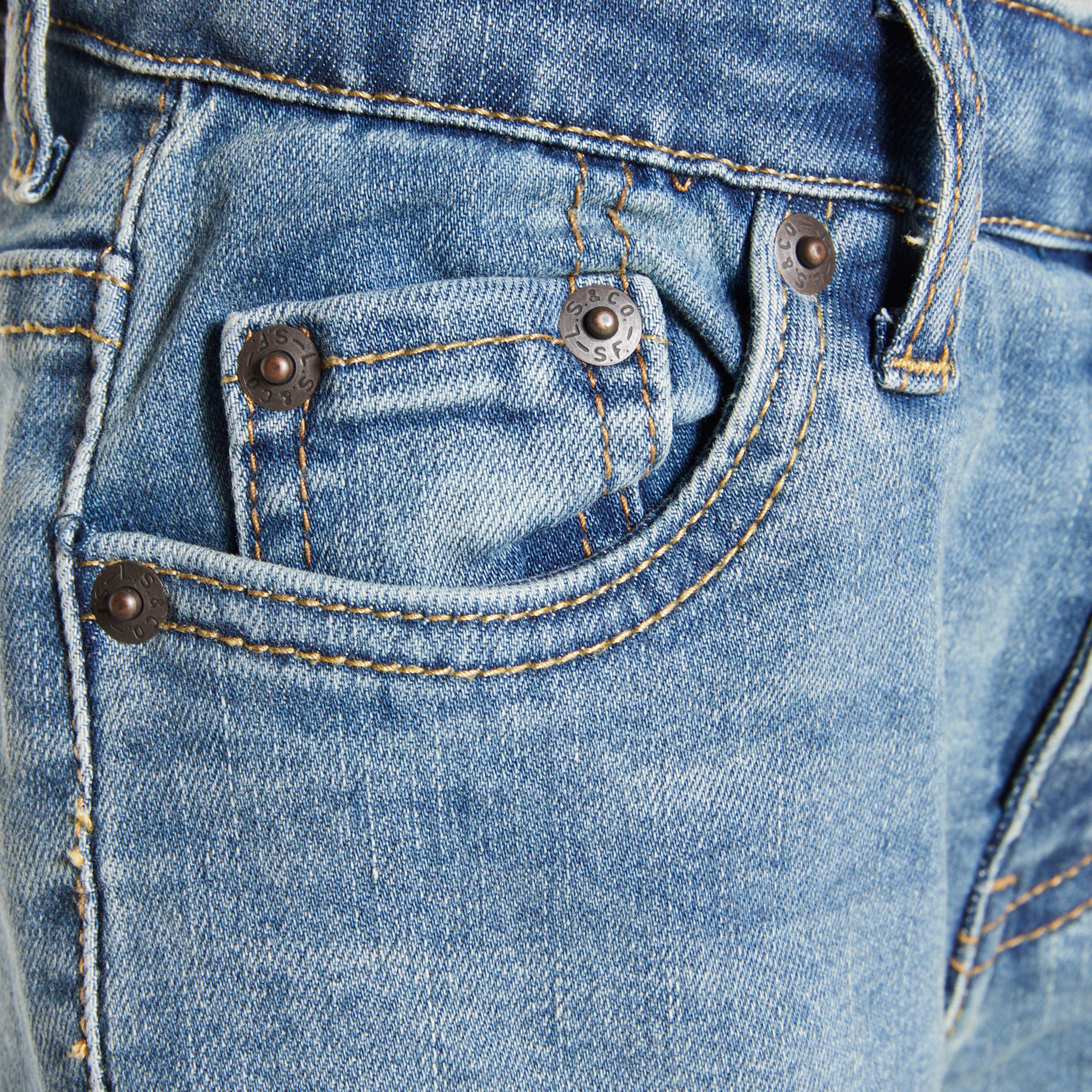 Levi's Little Boys' 502 Strong Performance Tapered Fit Med Wash Lt Blue Denim Jeans - LT BLUE Thumbnail View 5