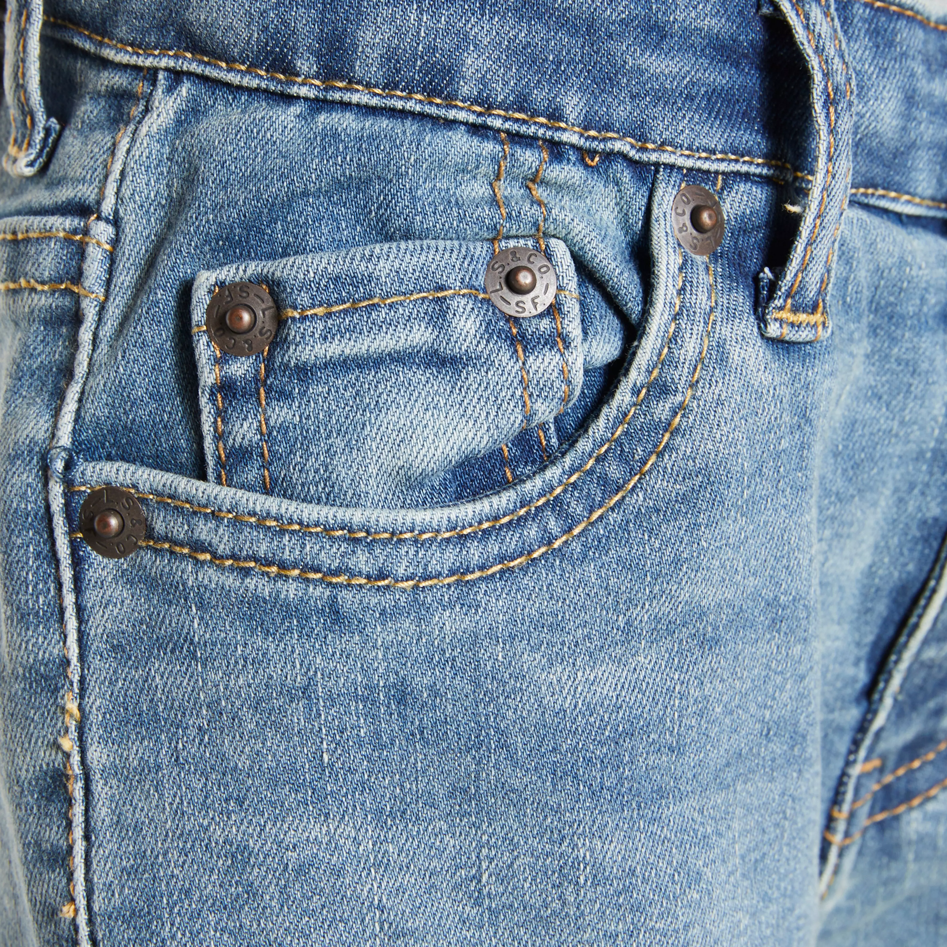 Levi's Little Boys' 502 Strong Performance Tapered Fit Med Wash Lt Blue Denim Jeans - LT BLUE