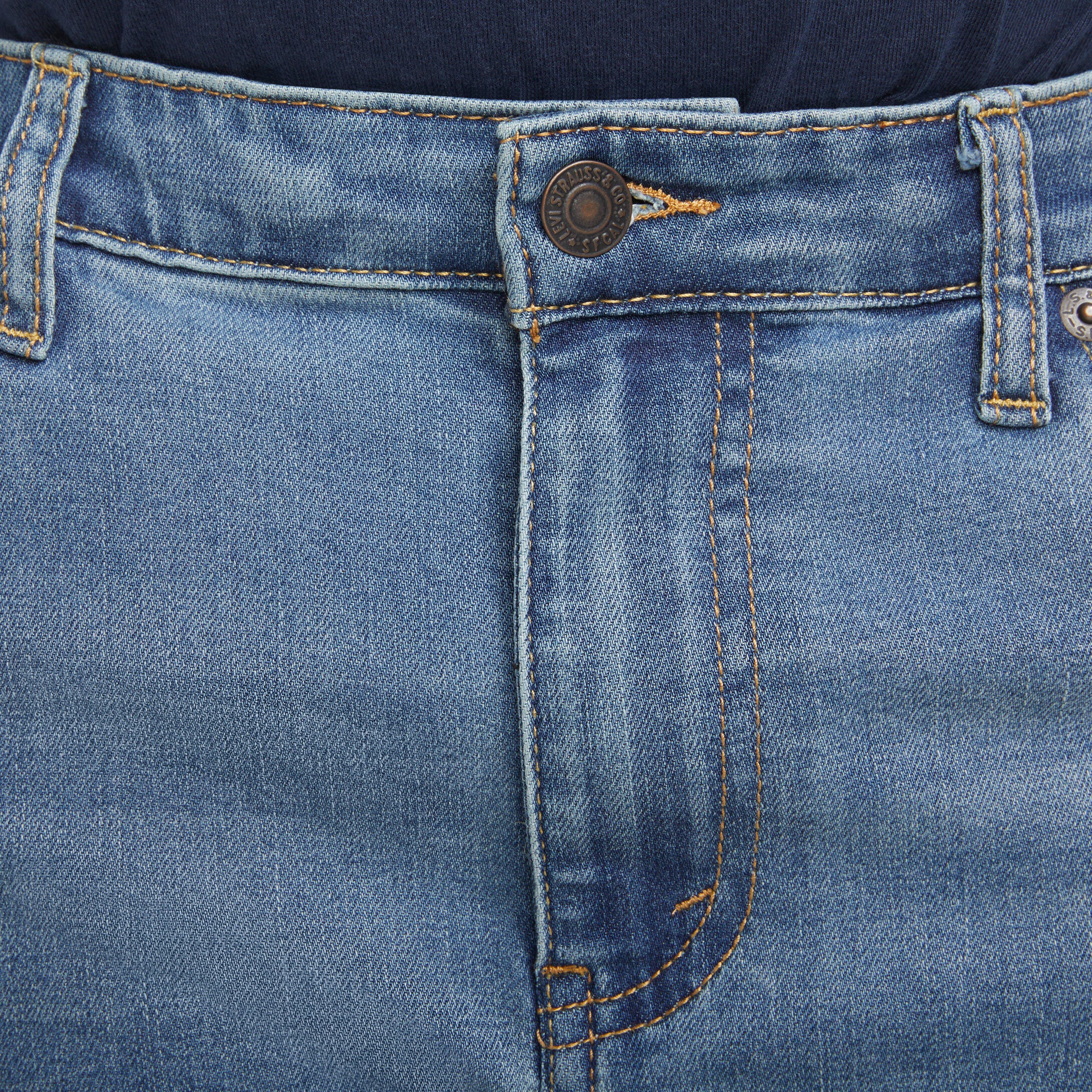 Levi's 502 Strong Performance Tapered Fit Med Wash Big Boys' Light Blue Denim Jeans - LT BLUE Thumbnail View 4