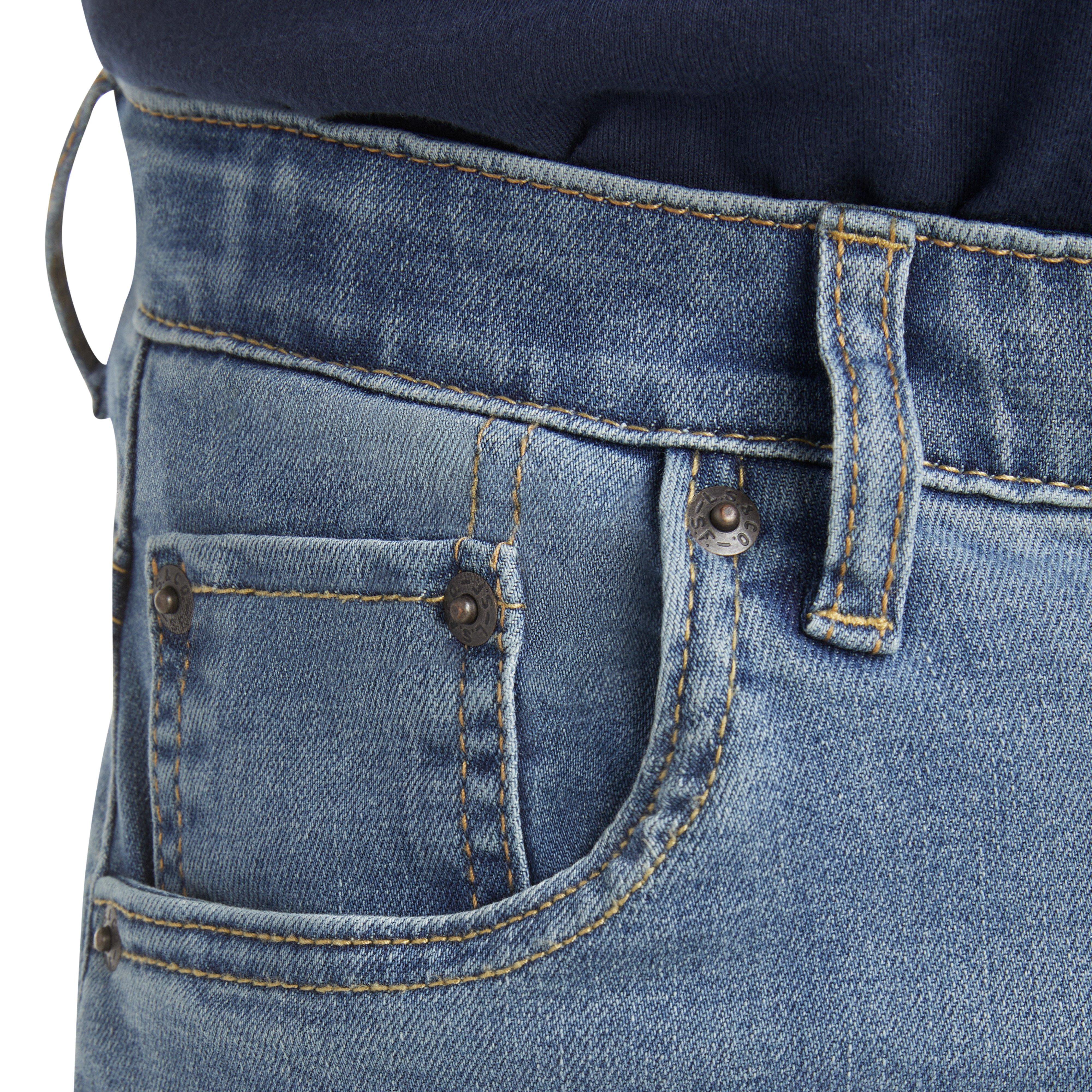 Levi's 502 Strong Performance Tapered Fit Med Wash Big Boys' Light Blue Denim Jeans - LT BLUE Thumbnail View 5