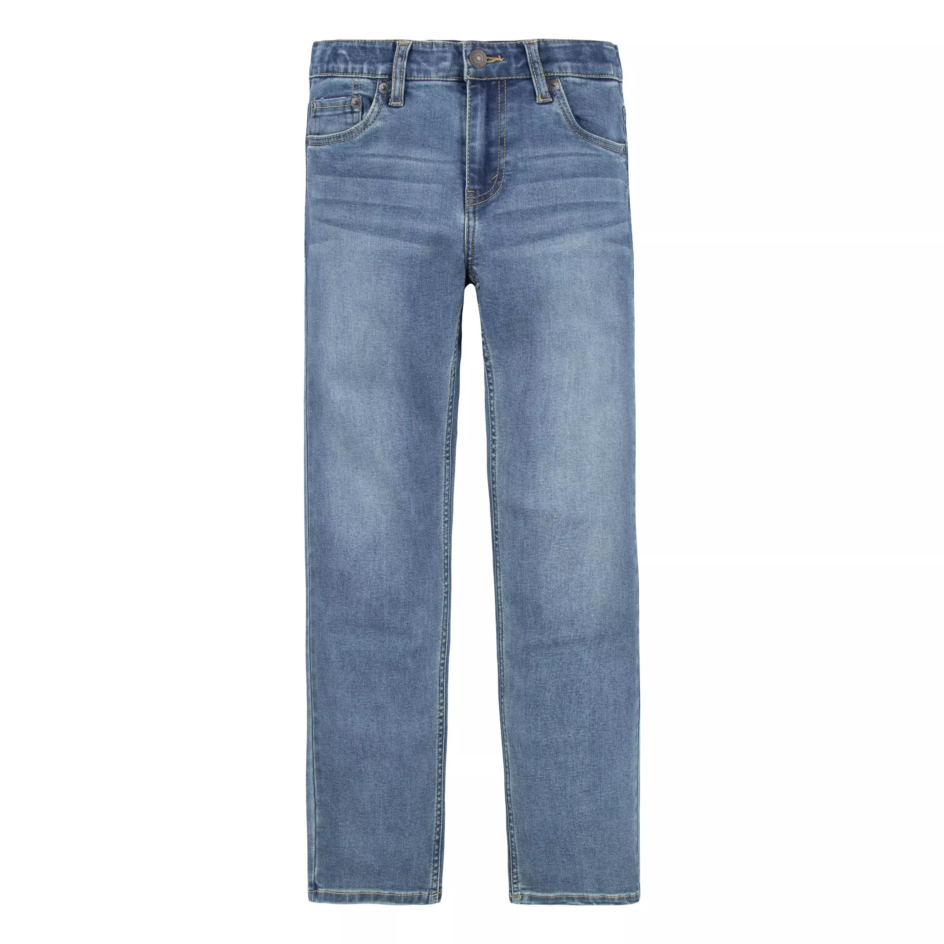 Levi's 502 Strong Performance Tapered Fit Med Wash Big Boys' Light Blue Denim Jeans - LT BLUE