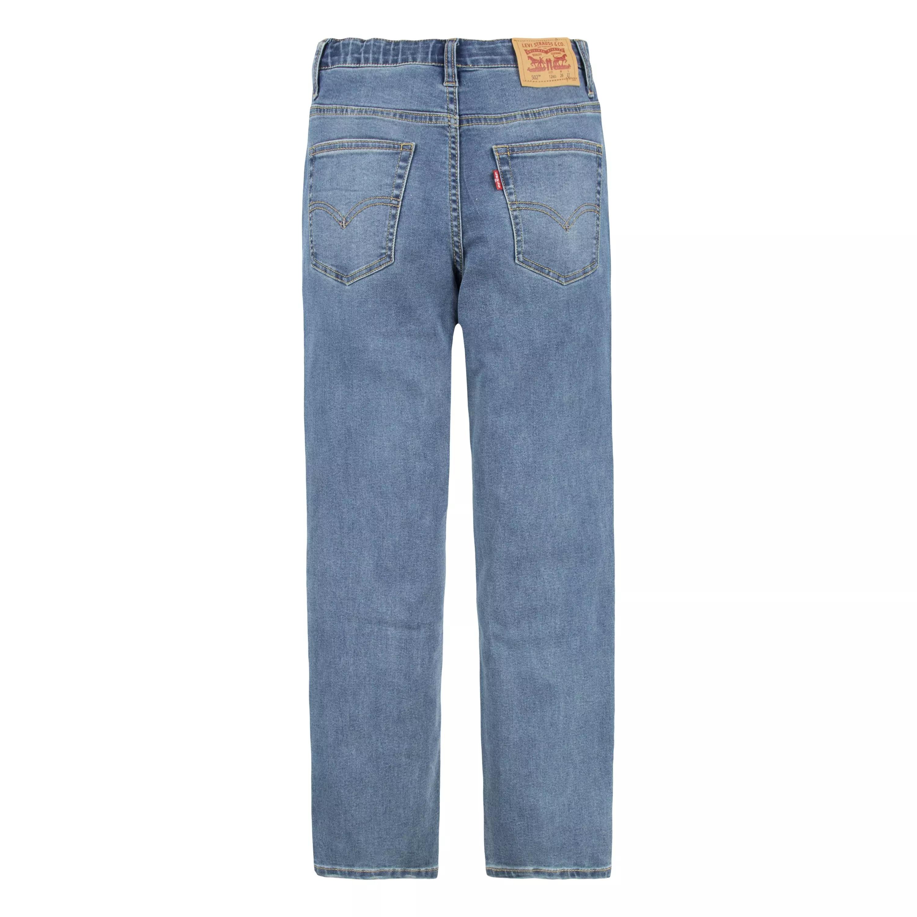 Levi's 502 Strong Performance Tapered Fit Med Wash Big Boys' Light Blue Denim Jeans - LT BLUE