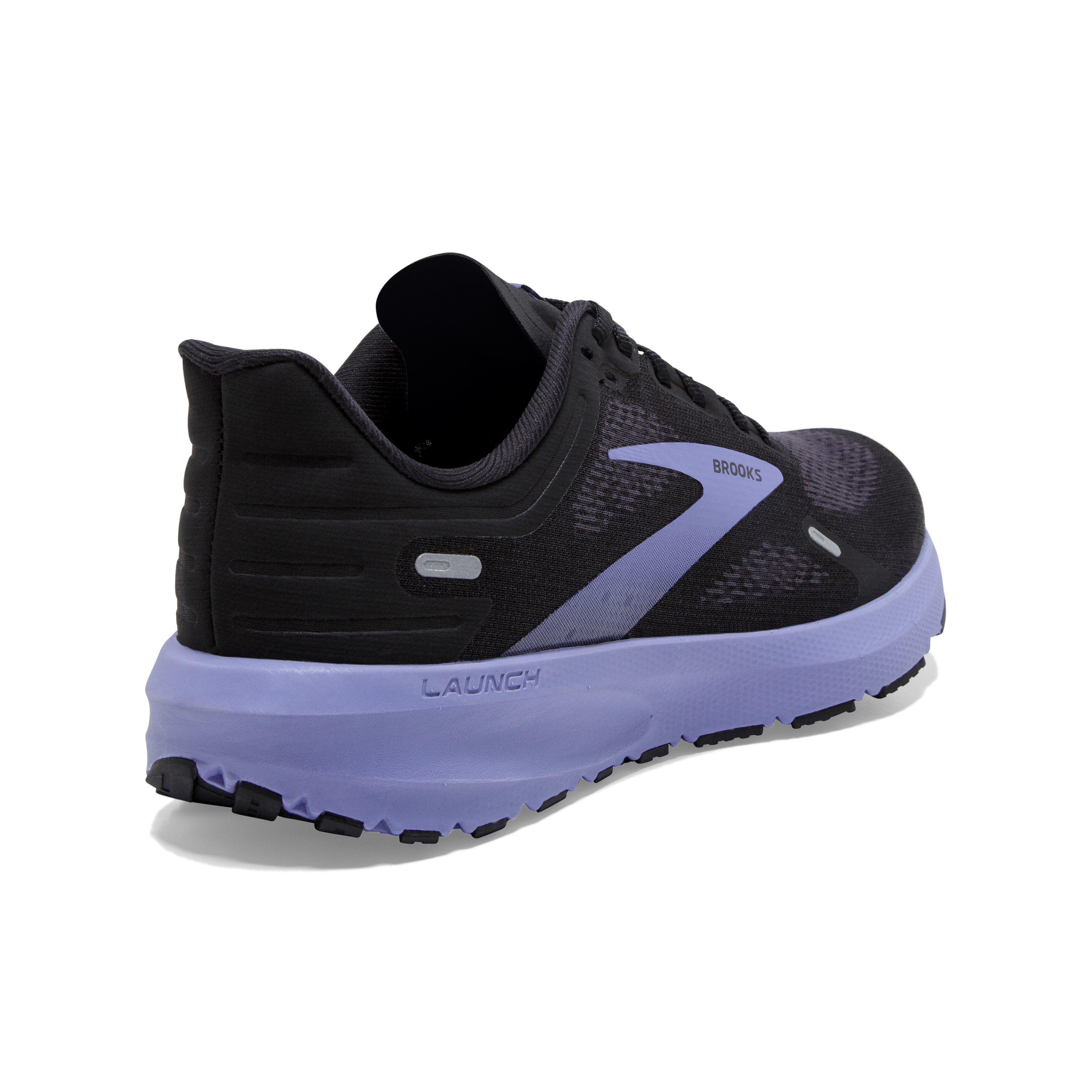 Brooks Launch 9 Black/Ebony/Purple Women's Wide Running Shoe