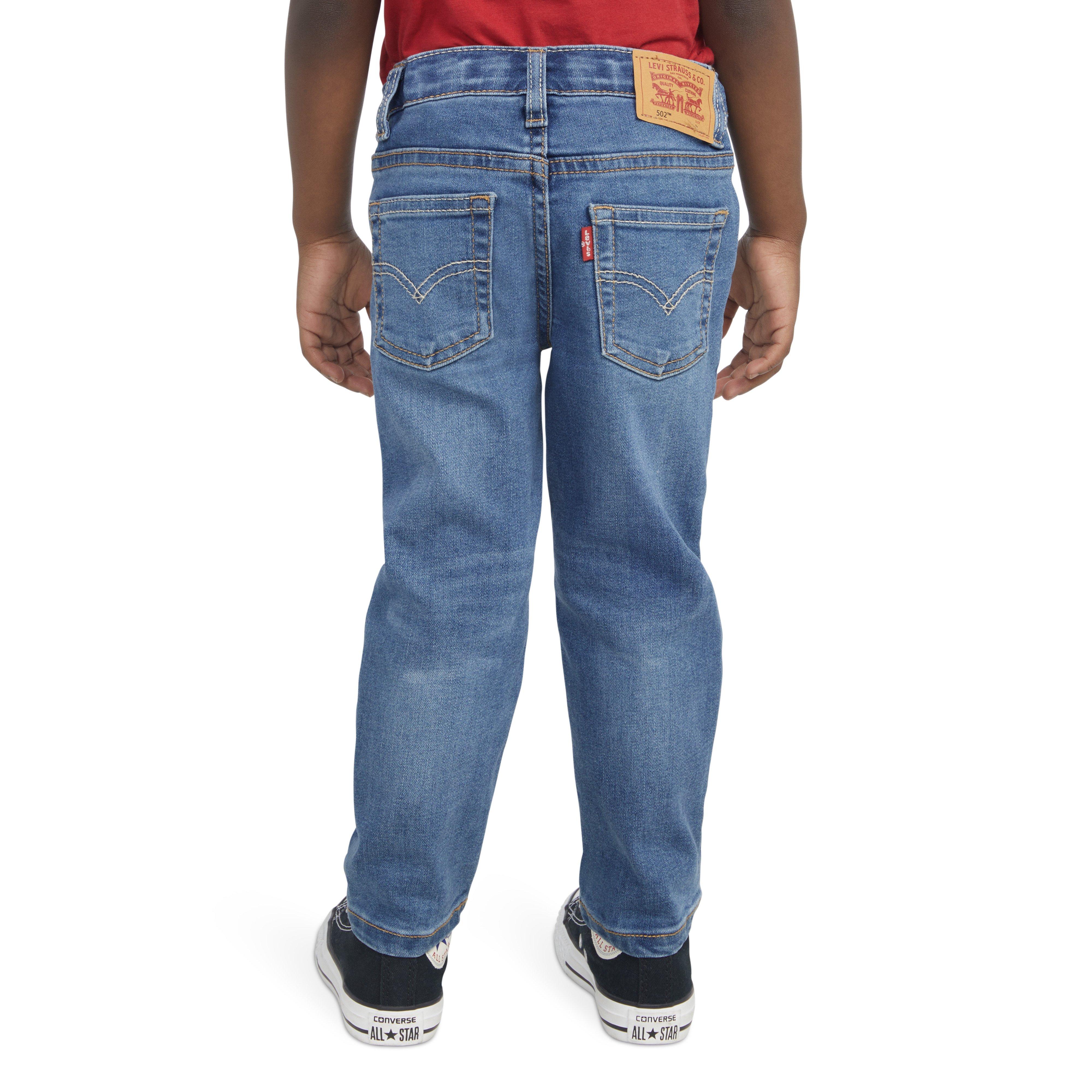 Levi's 502 Strong Performance Tapered Fit Lt Wash Toddler Boys' Blue Denim Jeans