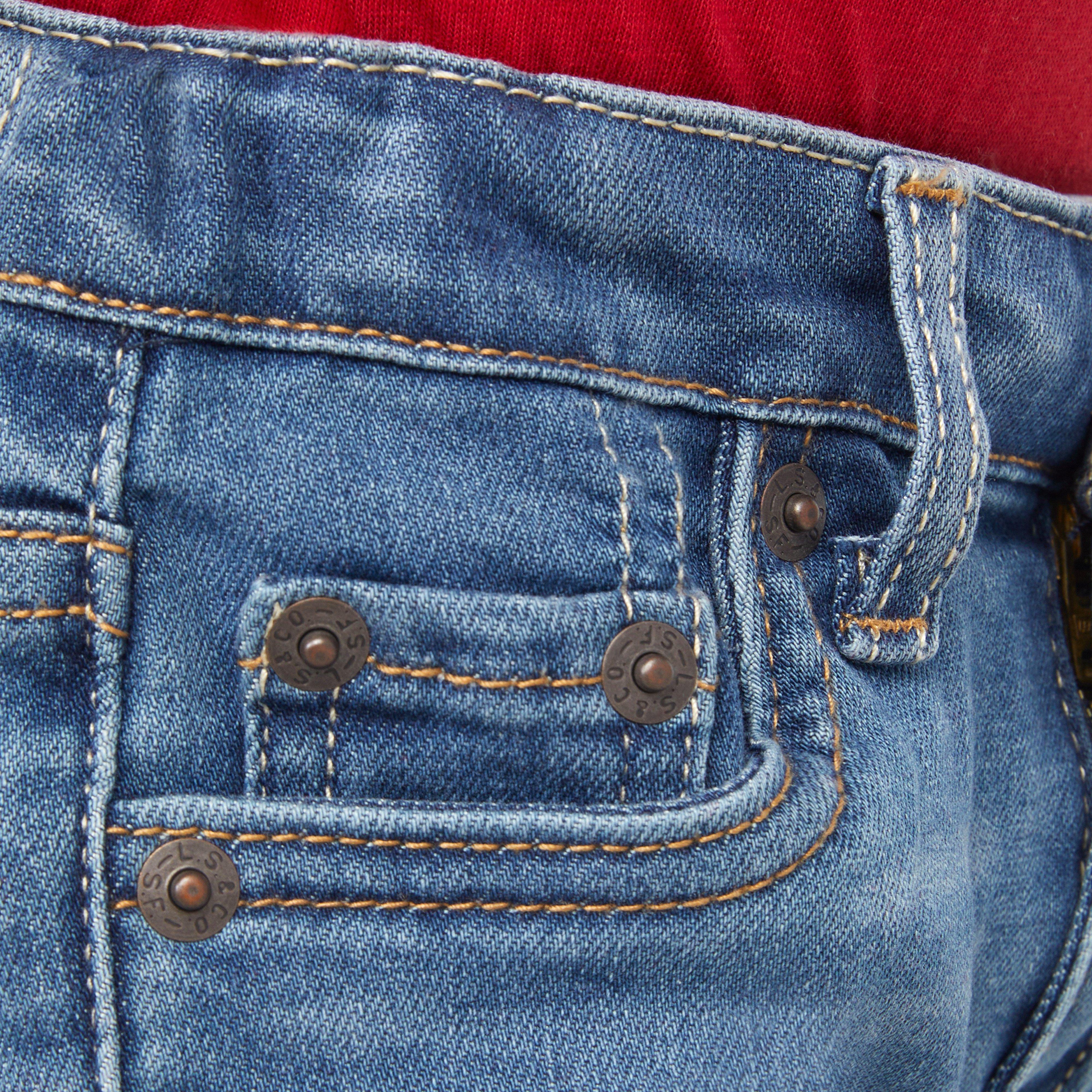 Levi's Toddler Boys' 502 Strong Performance Tapered Fit Lt Wash Blue Denim Jeans - BLUE Thumbnail View 5