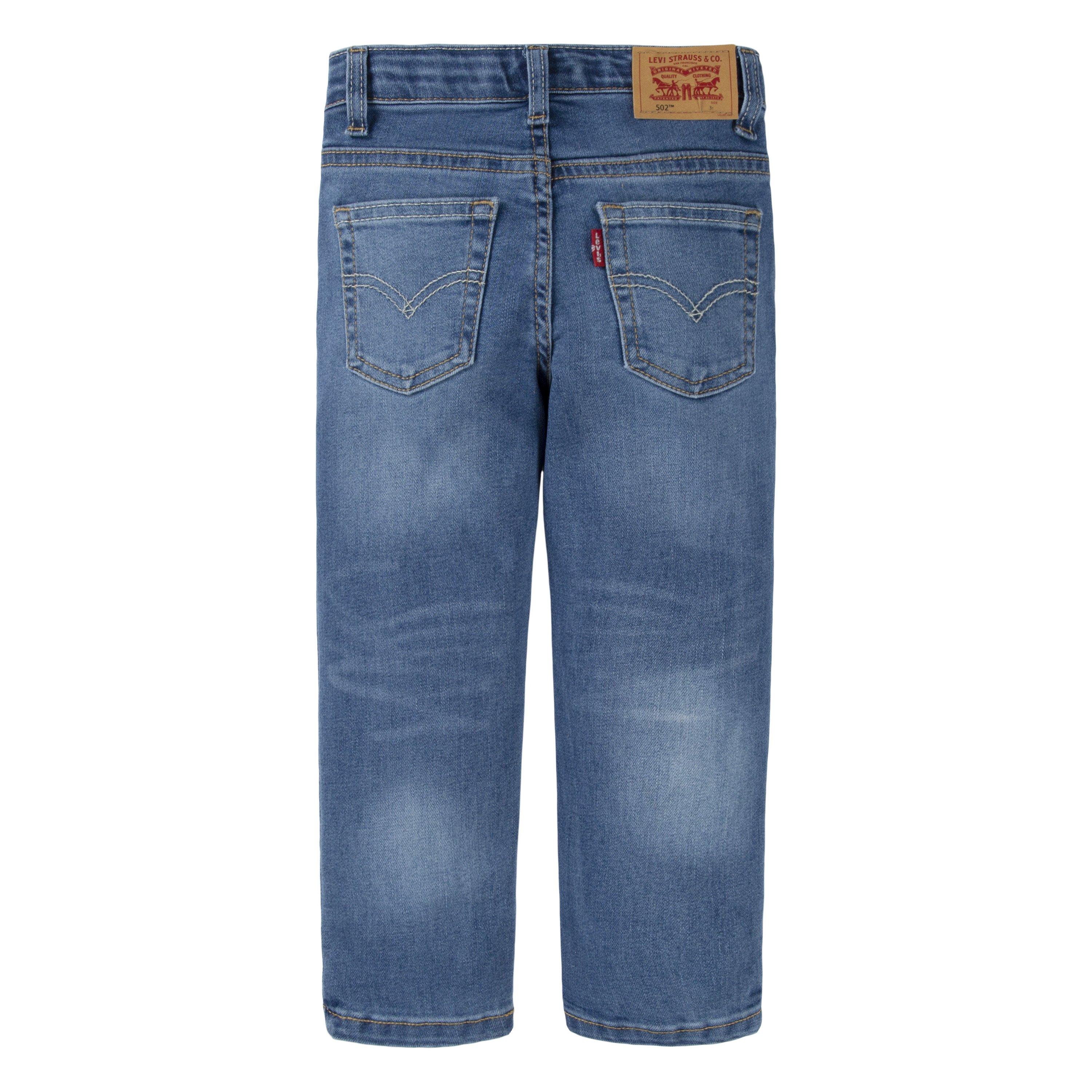 Levi's Toddler Boys' 502 Strong Performance Tapered Fit Lt Wash Blue Denim Jeans - BLUE Thumbnail View 8