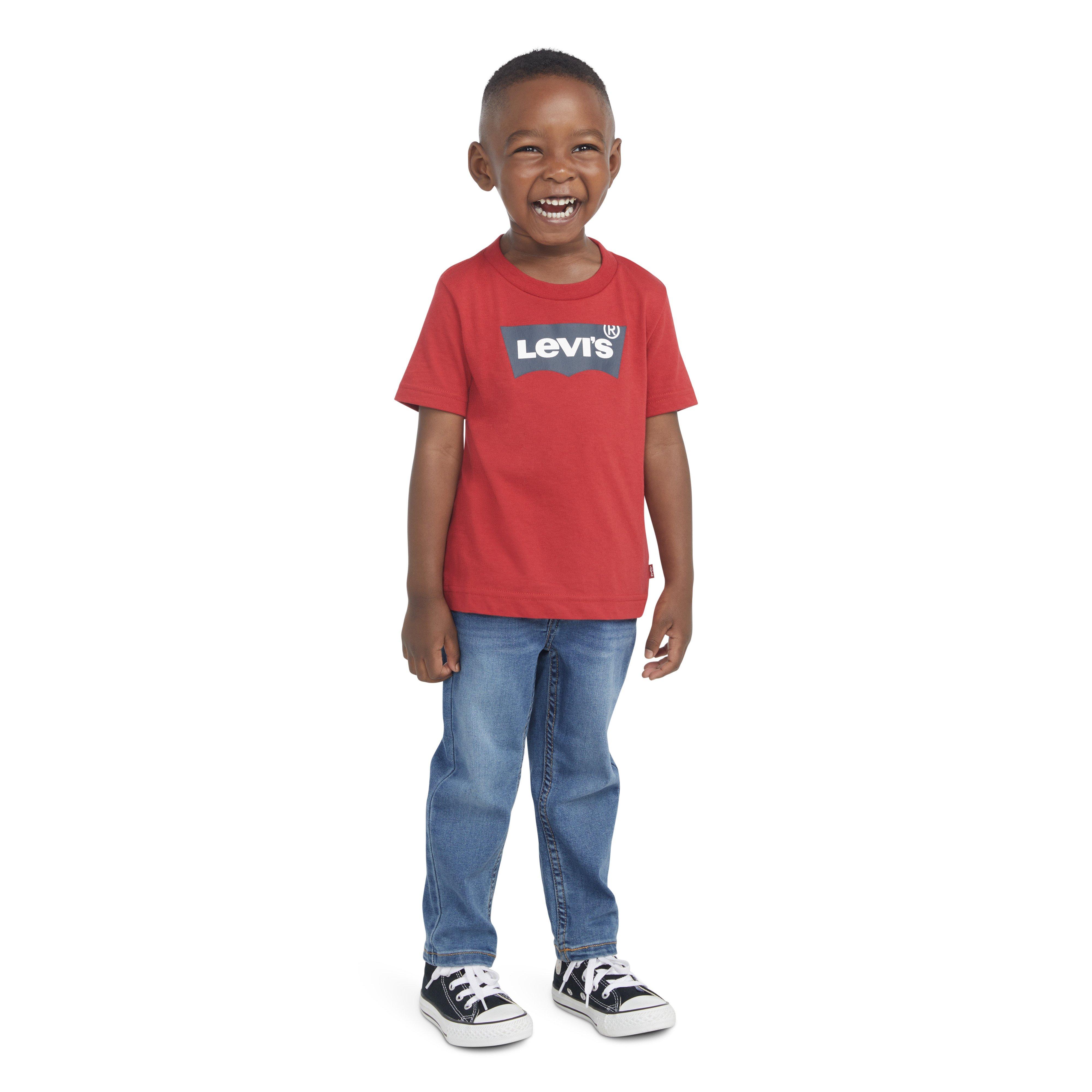 Levi's Toddler Boys' 502 Strong Performance Tapered Fit Lt Wash Blue Denim Jeans - BLUE Thumbnail View 9
