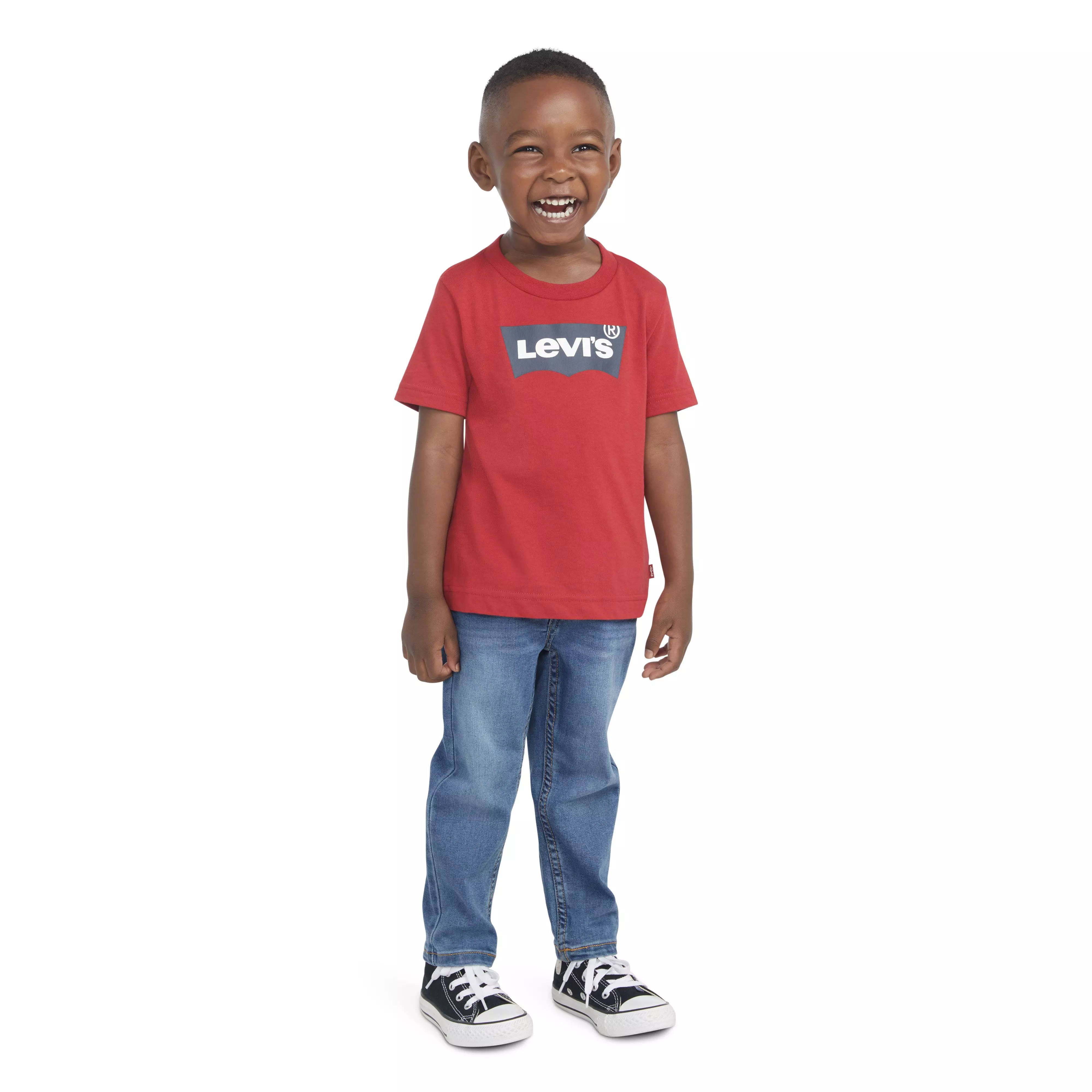 Levi's Toddler Boys' 502 Strong Performance Tapered Fit Lt Wash Blue Denim Jeans - BLUE