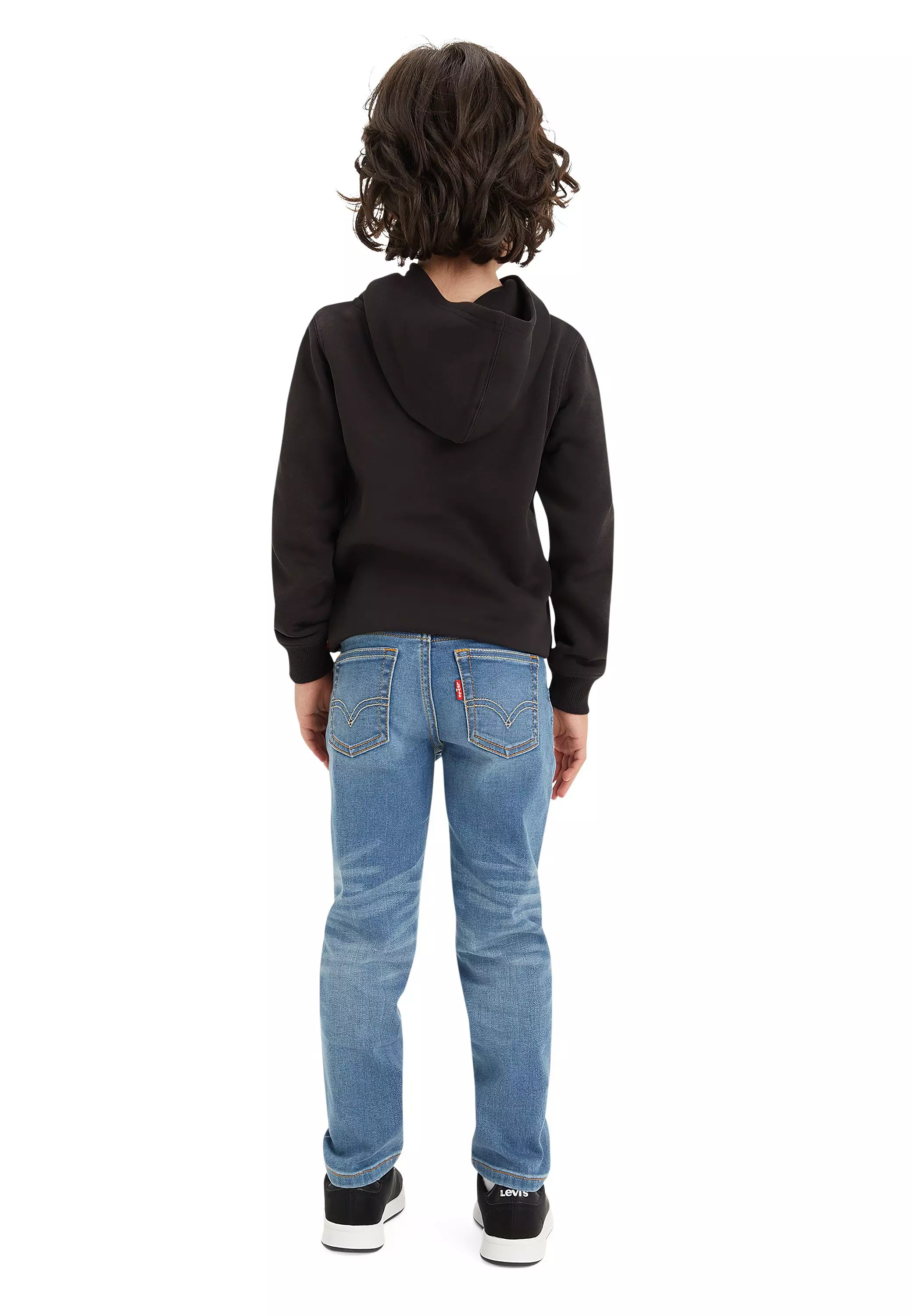 Levi's 502 Strong Performance Tapered Fit Lt Wash Little Boys' Blue Denim Jeans - BLUE