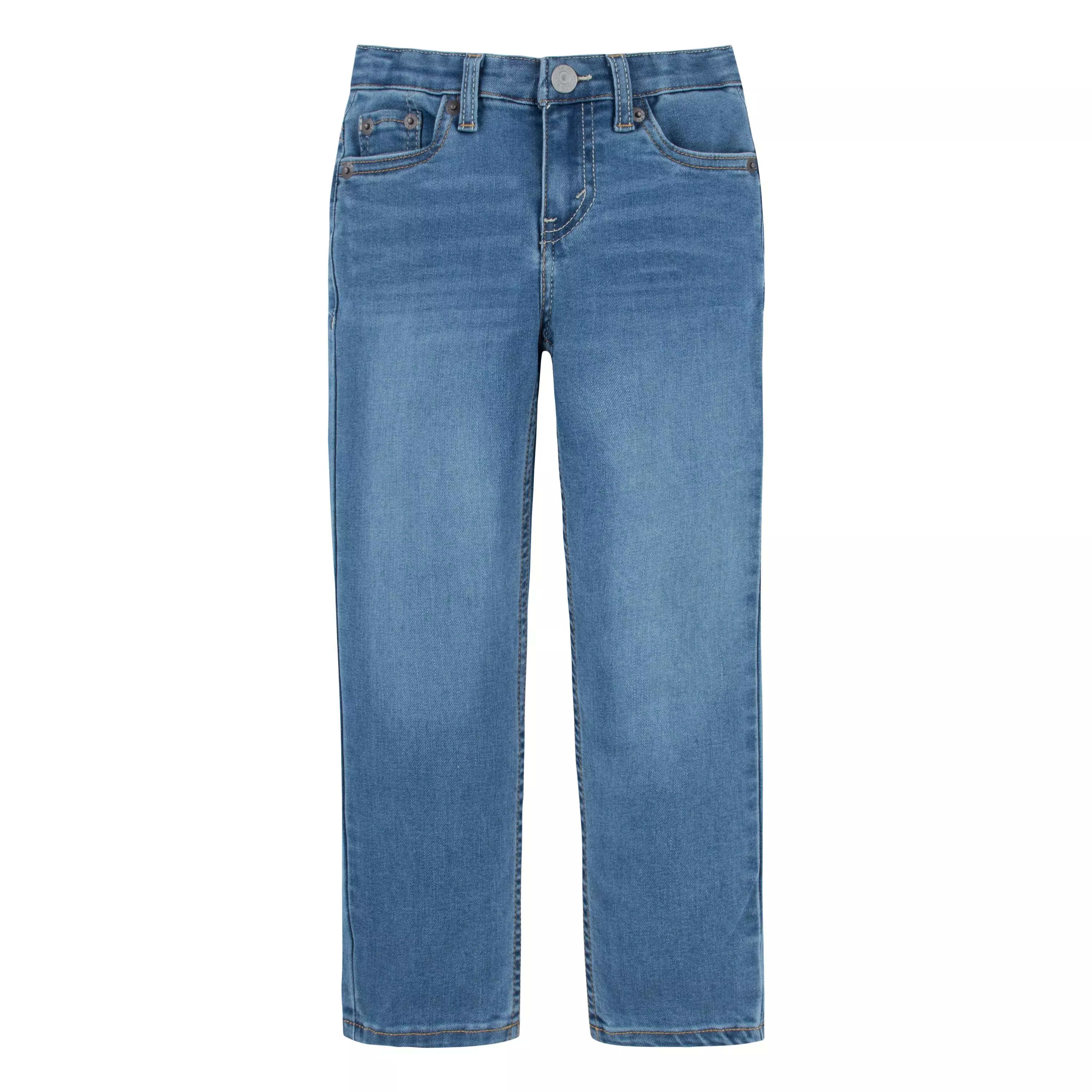 Levi's Little Boys' 502 Strong Performance Tapered Fit Lt Wash Blue Denim Jeans - BLUE