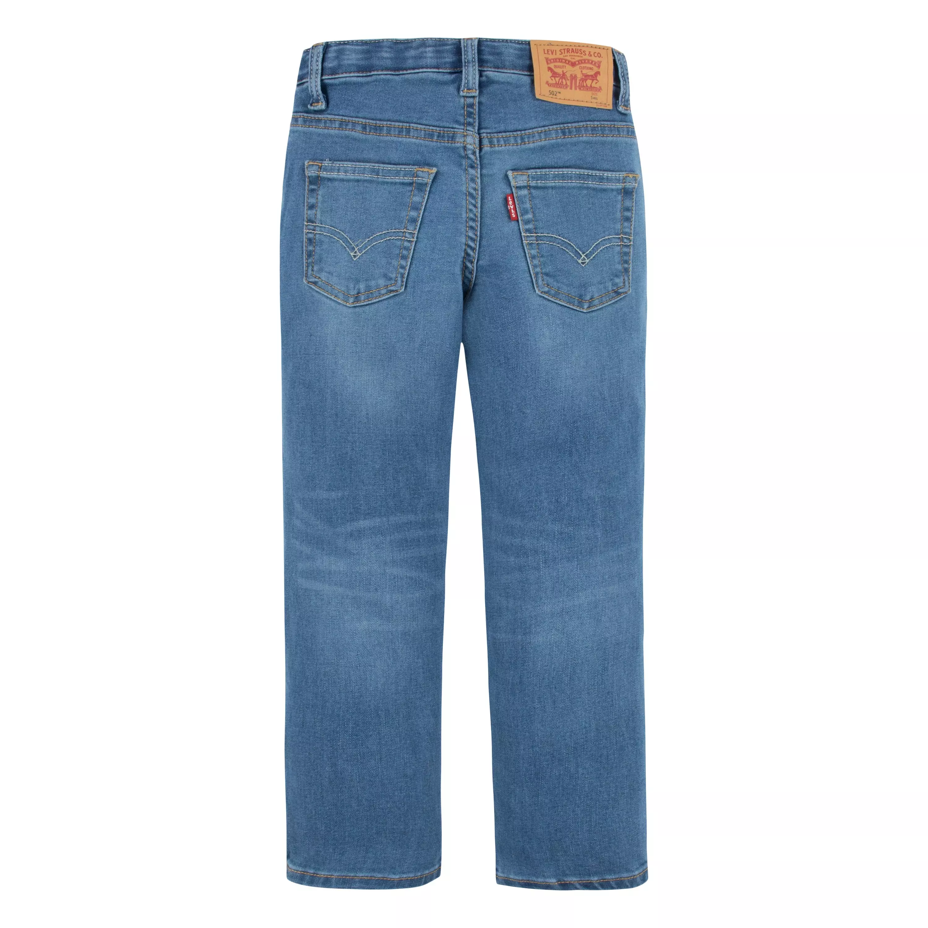 Levi's Little Boys' 502 Strong Performance Tapered Fit Lt Wash Blue Denim Jeans - BLUE
