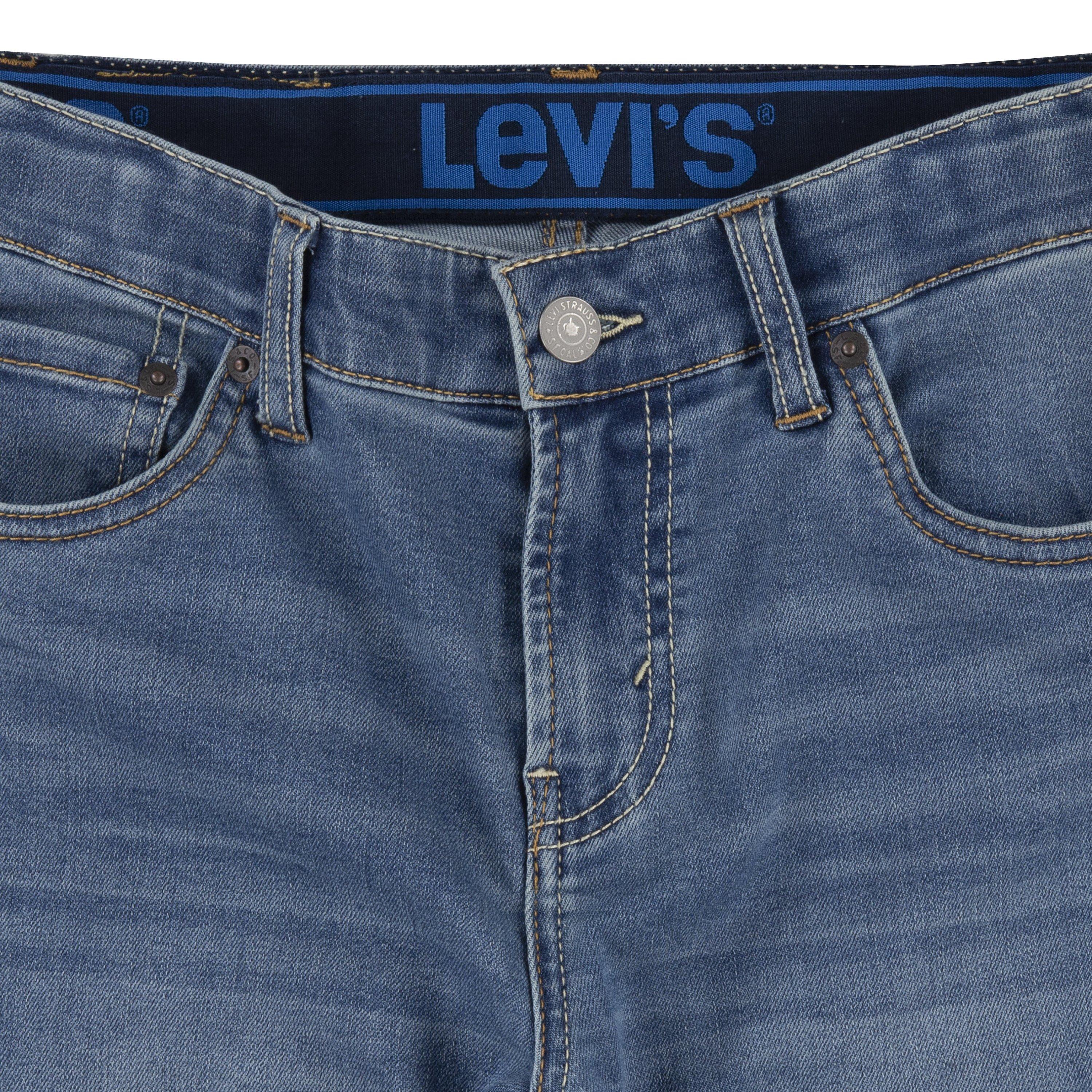 Levi's 502 Strong Performance Tapered Fit Lt Wash Big Boys' Denim Jeans - Blue - BLUE Thumbnail View 3
