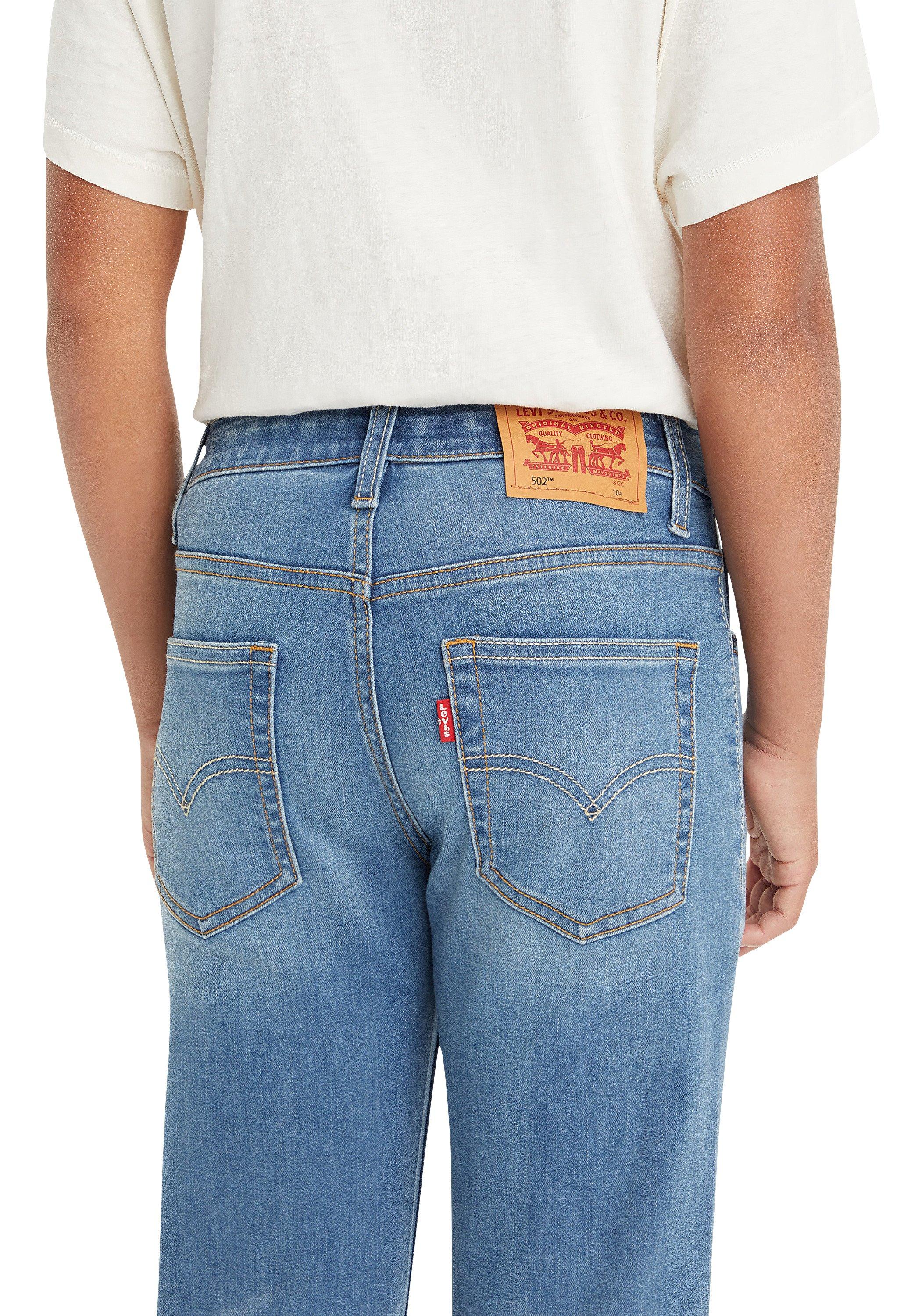 Levi's 502 Strong Performance Tapered Fit Lt Wash Big Boys' Blue Denim Jeans - BLUE Thumbnail View 6