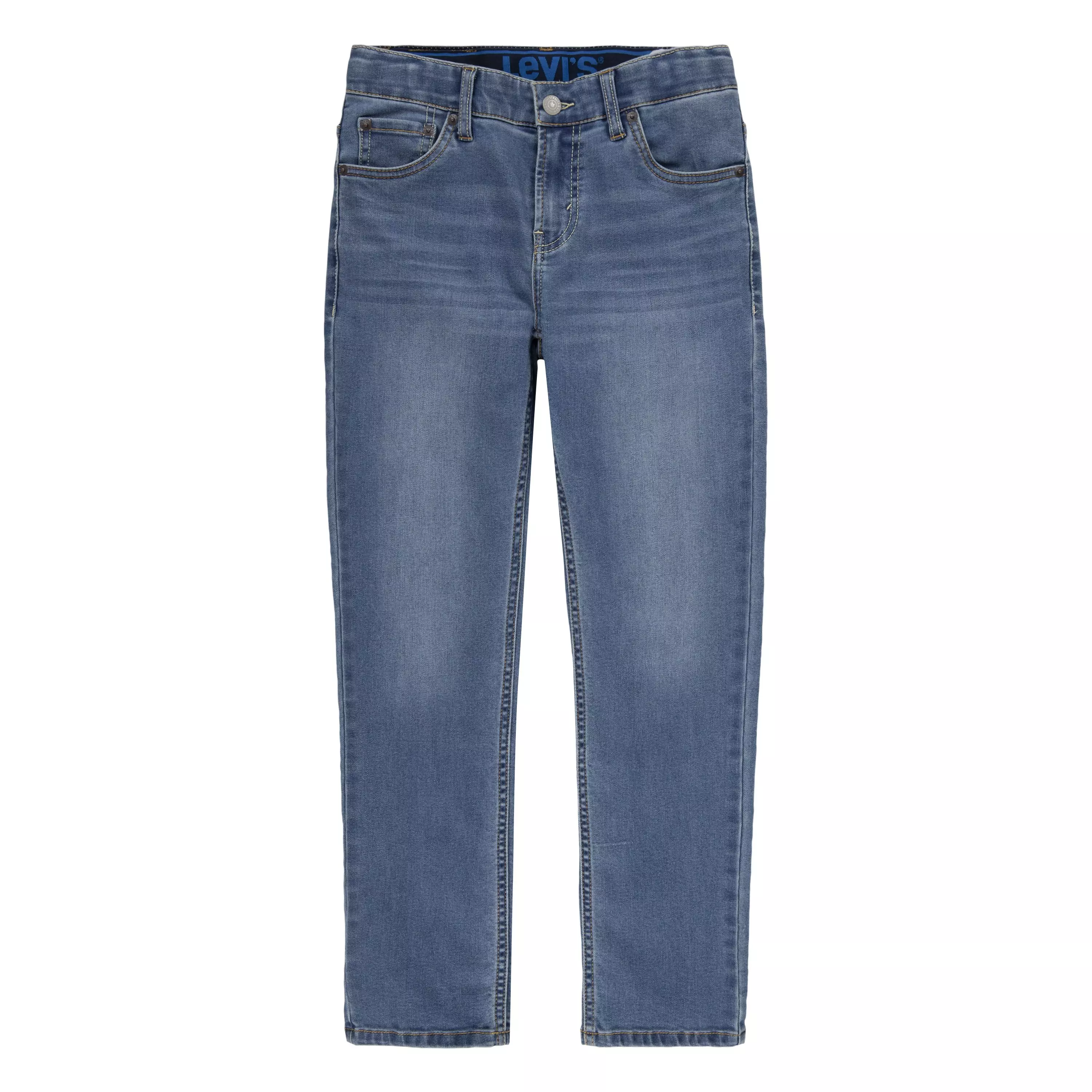 Levi's 502 Strong Performance Tapered Fit Lt Wash Big Boys' Denim Jeans - Blue - BLUE