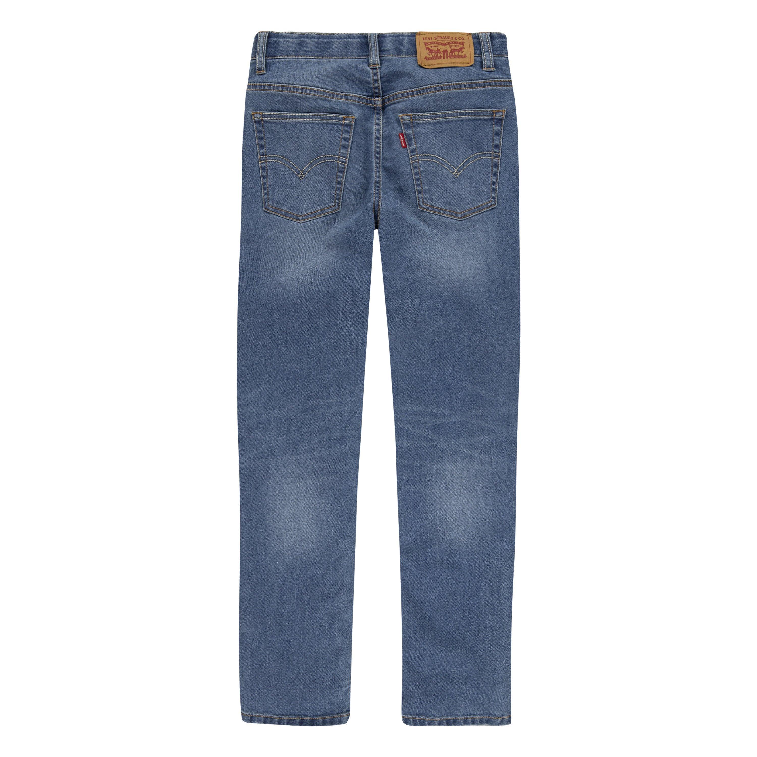 Levi's 502 Strong Performance Tapered Fit Lt Wash Big Boys' Denim Jeans - Blue - BLUE Thumbnail View 8