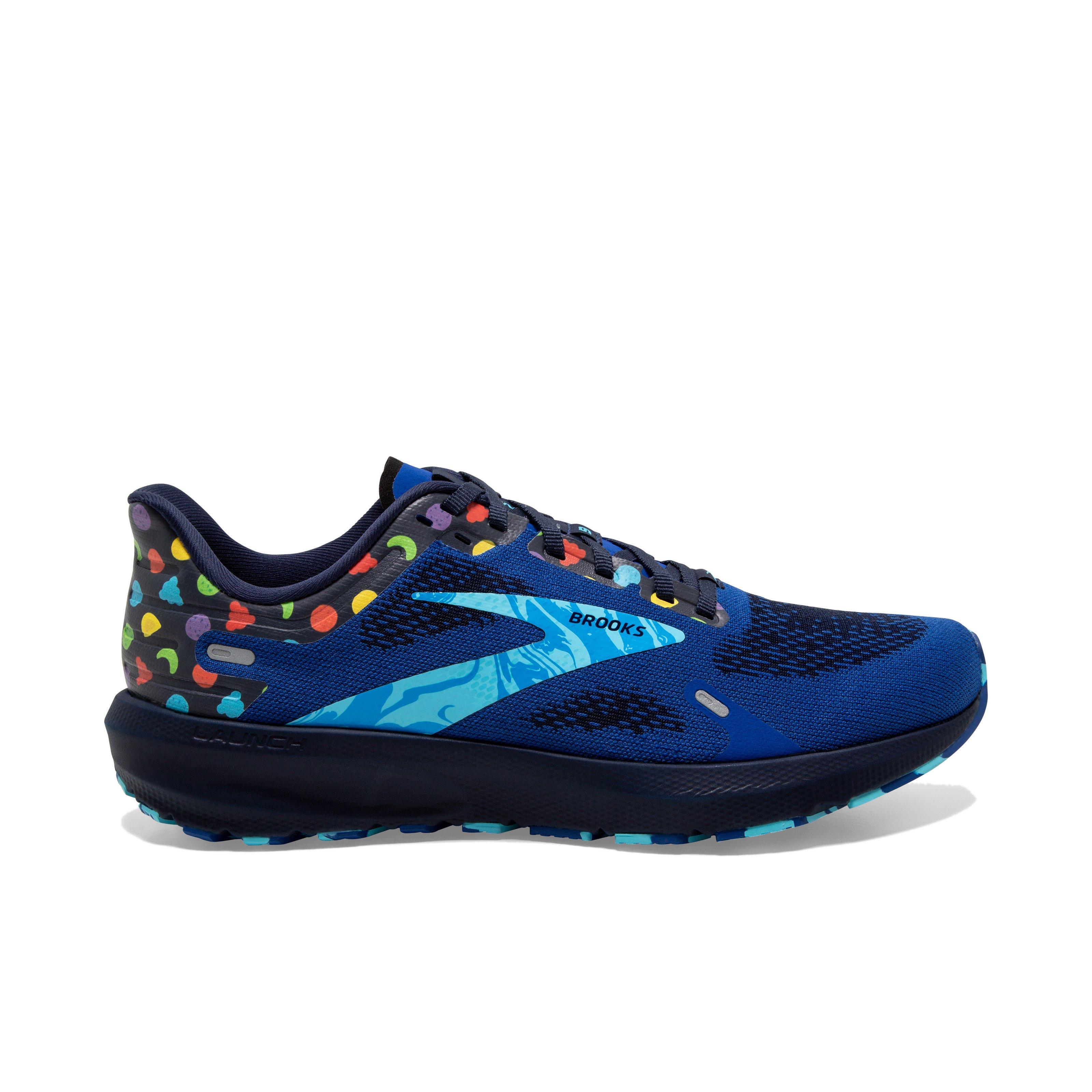 Brooks Launch 9 "Blue/Light Blue/Multi Color" Women's Running Shoe - BLUE/LT BLUE/MULTICOLOR Thumbnail View 1