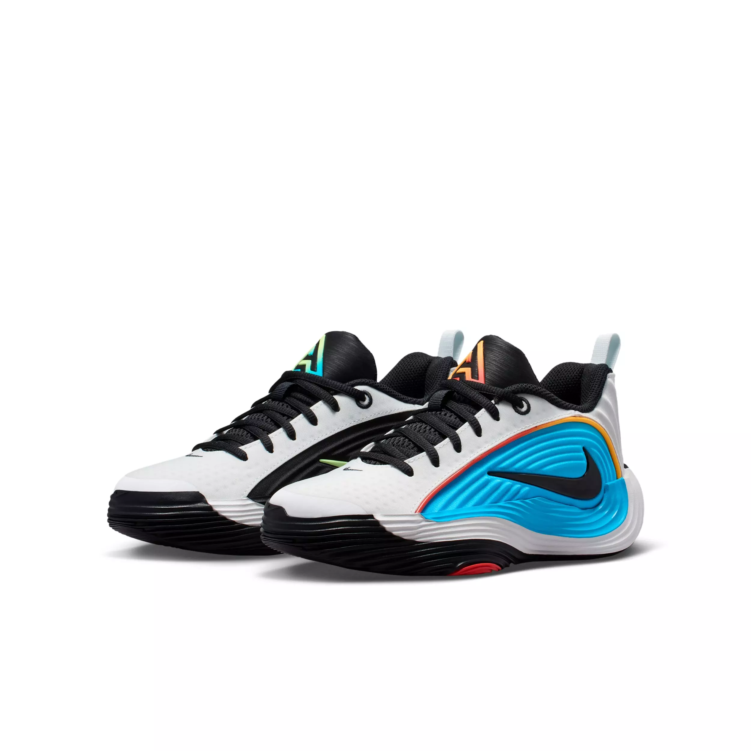 Nike Giannis Immortality 5 "Off White/Red/Current Blue/Black" Grade School Boys' Basketball Shoe - OFF WHITE/RED/BLUE/BLACK