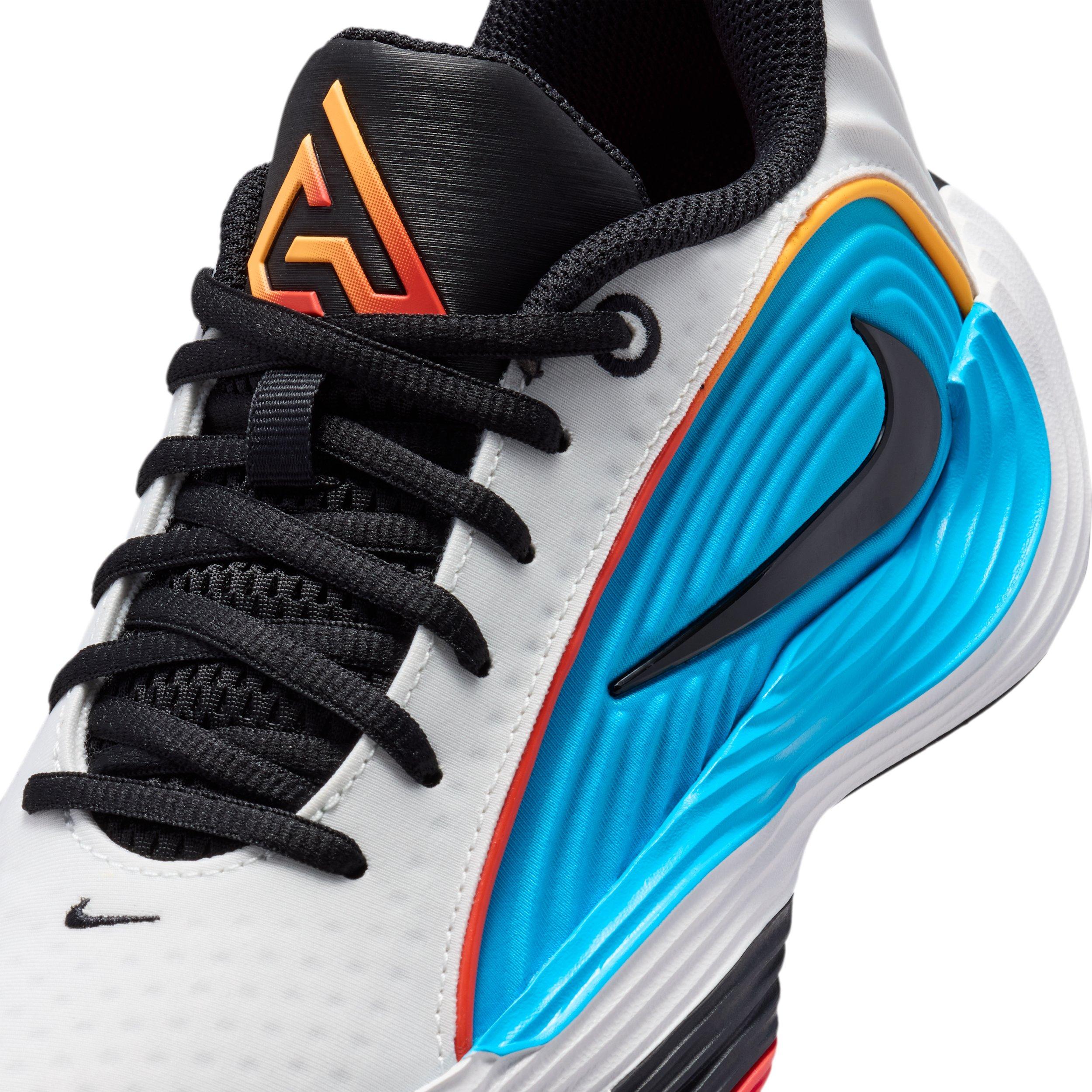 Nike Giannis Immortality 5 "Off White/Red/Current Blue/Black" Grade School Boys' Basketball Shoe - OFF WHITE/RED/BLUE/BLACK