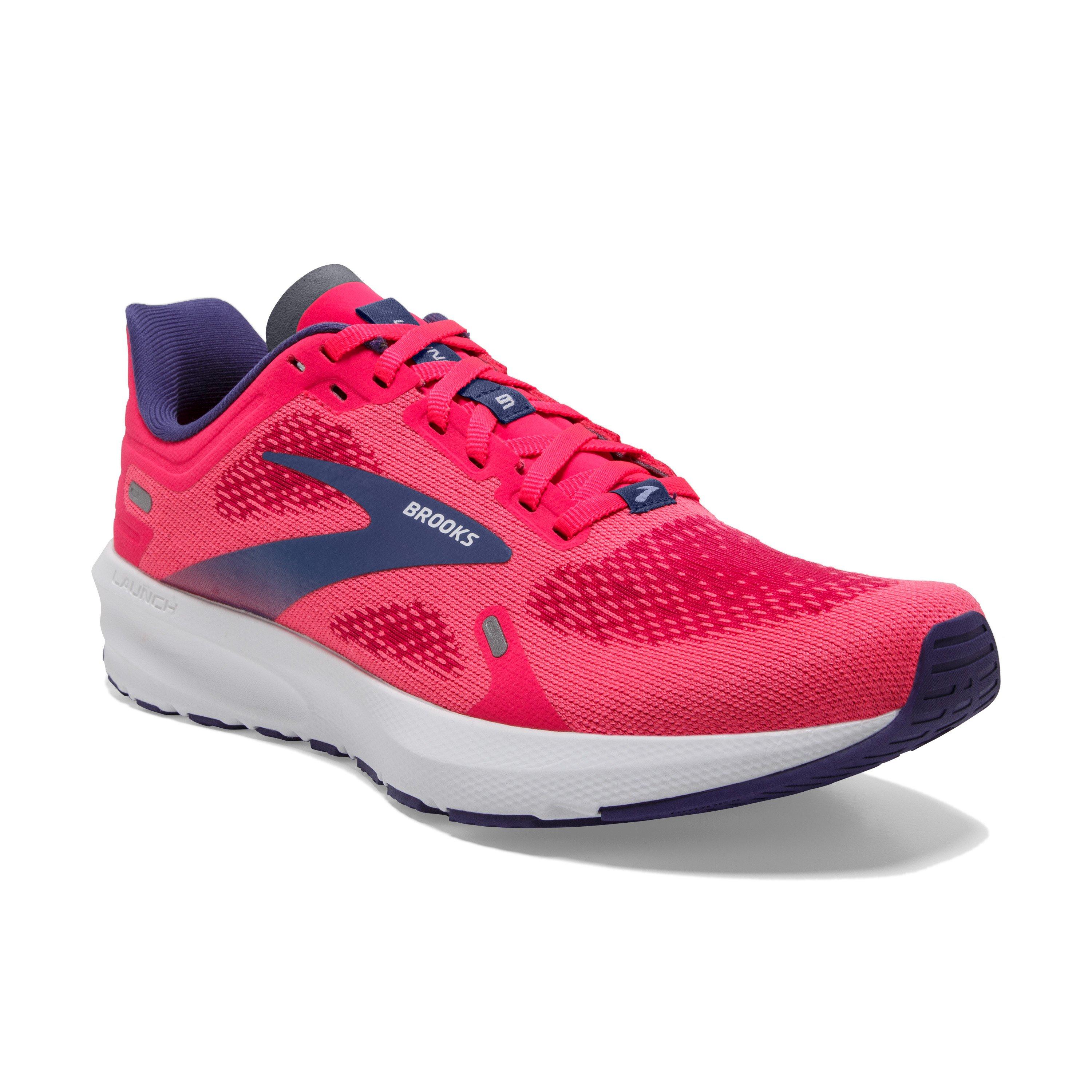 Brooks Launch 9 "Pink/Fuchsia/Cobalt" Women's Running Shoe - PINK/FUCHSIA/COBALT Thumbnail View 3
