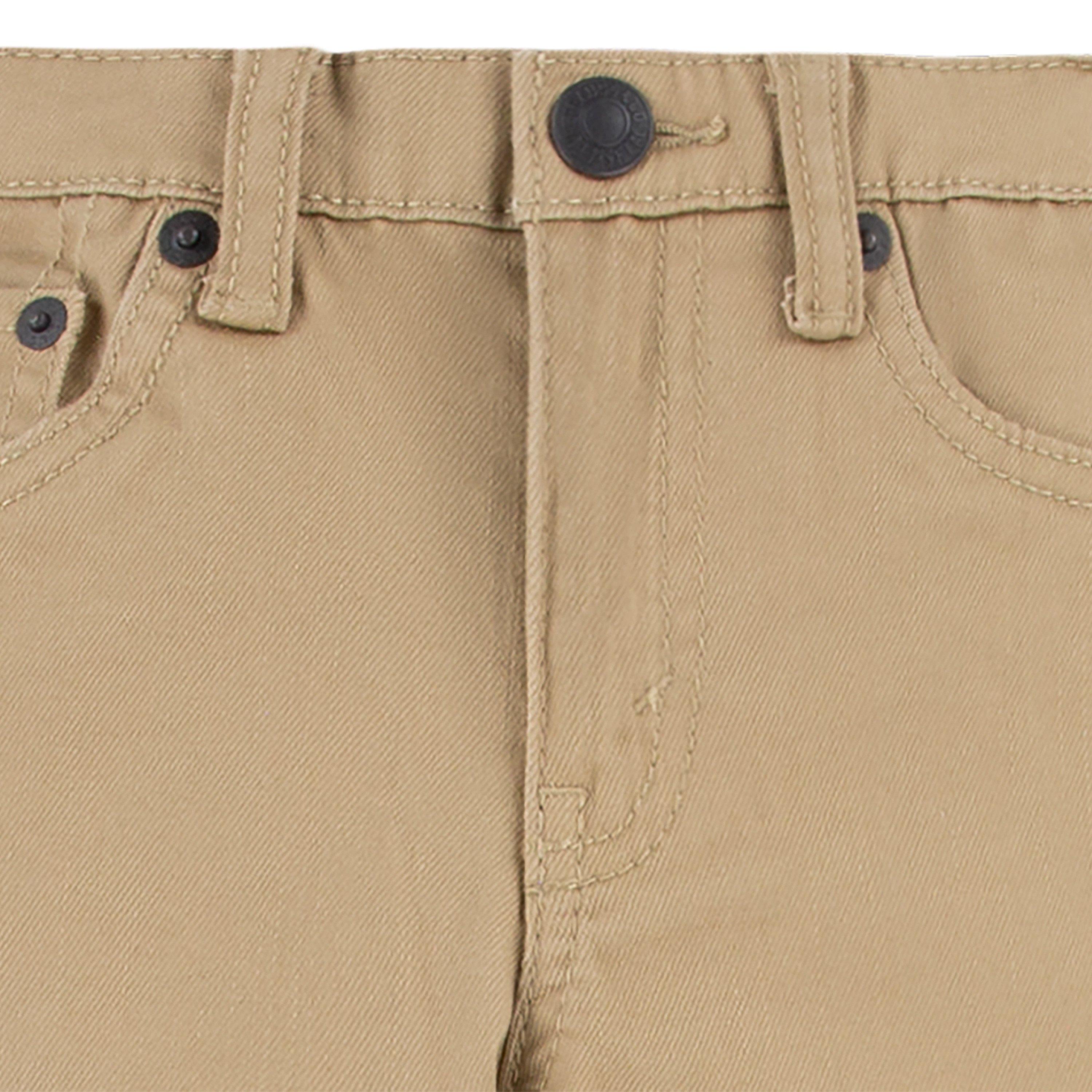 Levi's 502 Strong Performance Tapered Fit Little Boys' Denim Jeans - Khaki - KHAKI Thumbnail View 3