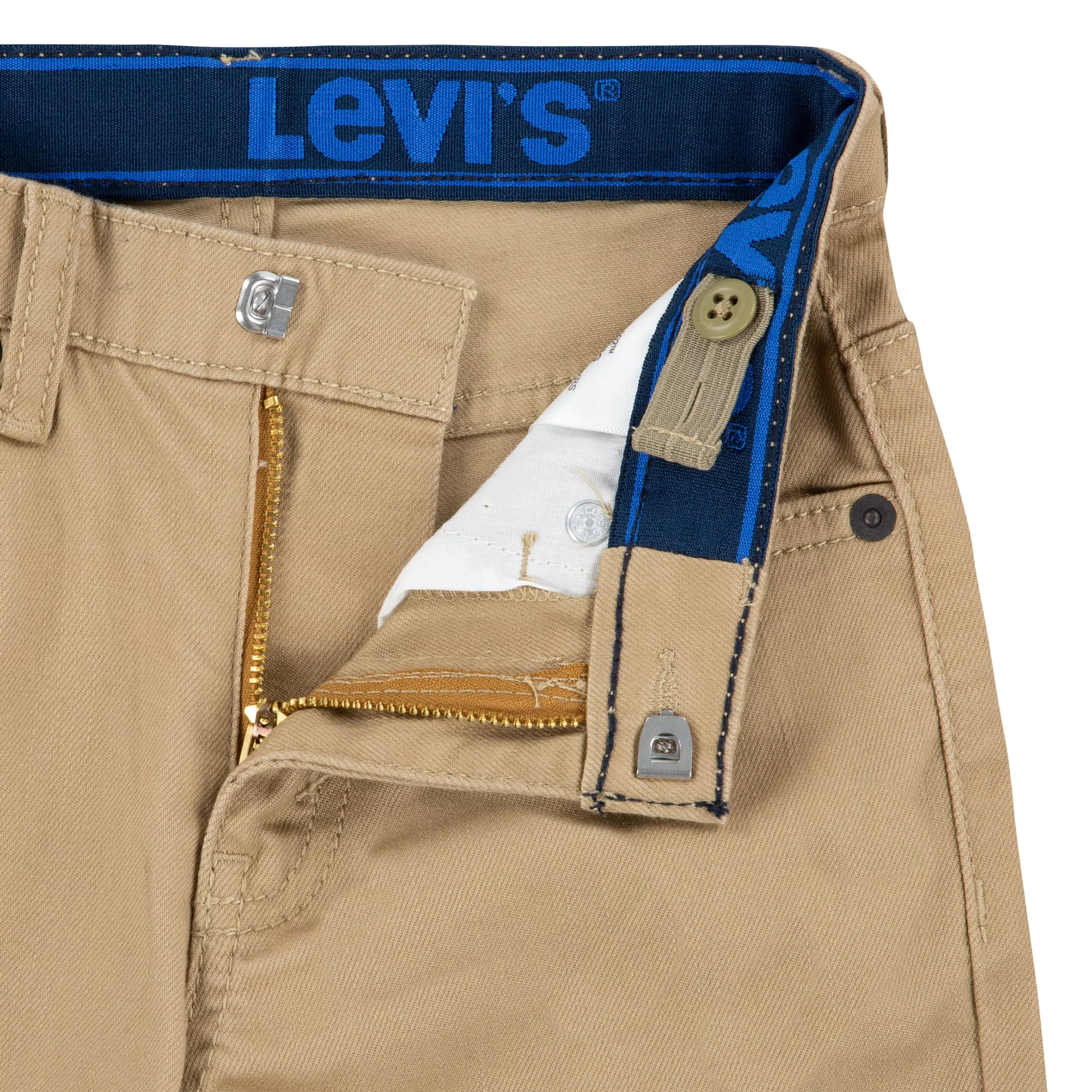 Levi's 502 Strong Performance Tapered Fit Little Boys' Denim Jeans - Khaki - KHAKI