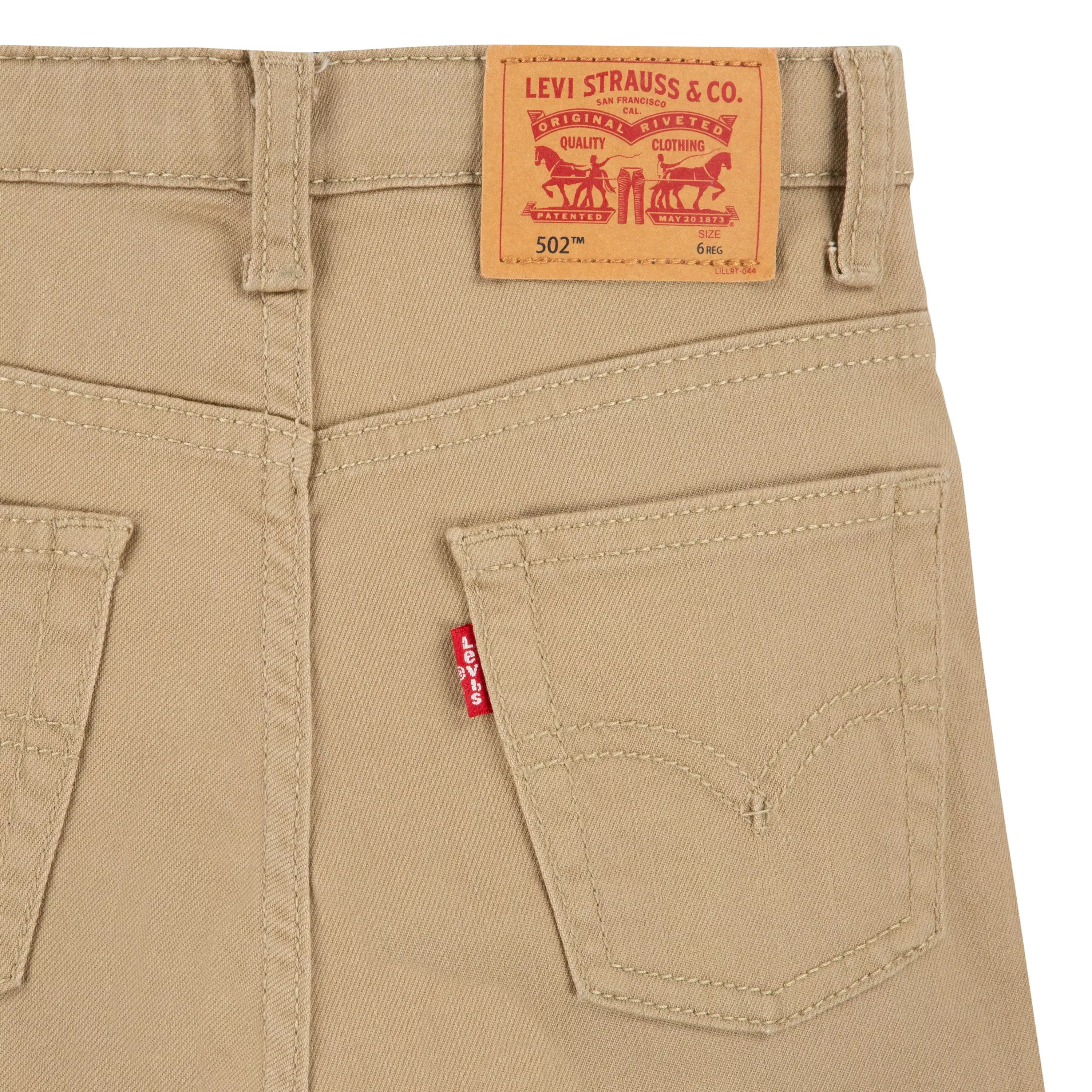 Levi's 502 Strong Performance Tapered Fit Little Boys' Denim Jeans - Khaki - KHAKI