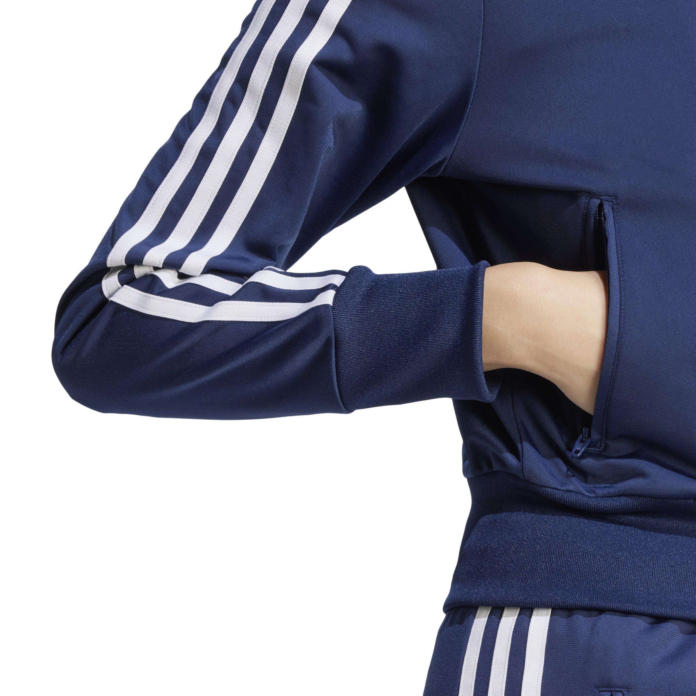 adidas Originals Women's Adicolor Classics Firebird Track Top -Blue - BLUE Thumbnail View 4