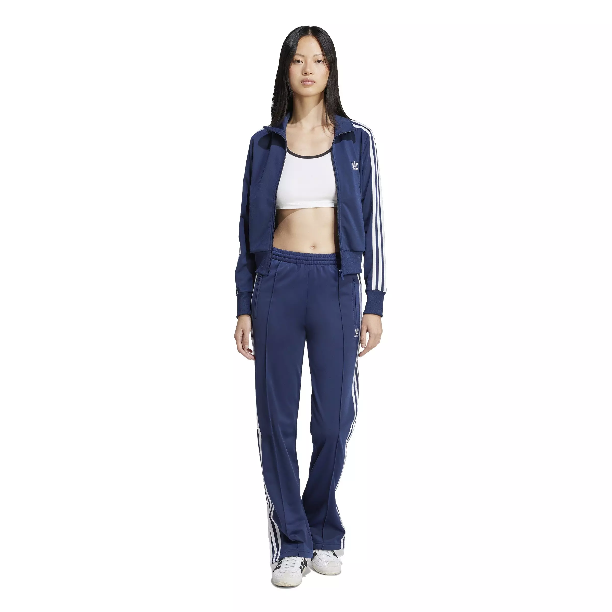 adidas Originals Women's Adicolor Classics Firebird Track Top -Blue - BLUE