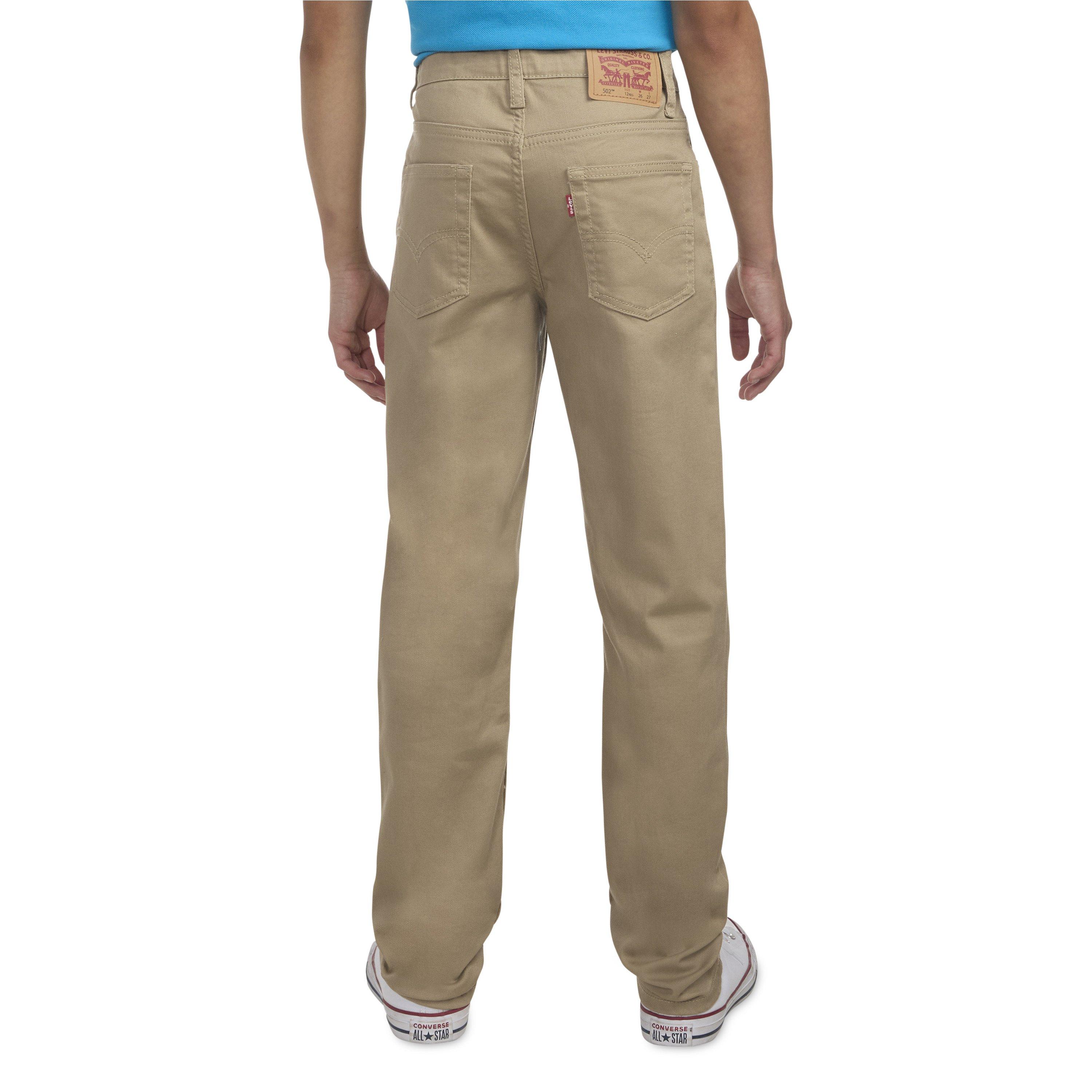 Levi's 502 Strong Performance Tapered Fit Big Boys' Khaki Denim Jeans