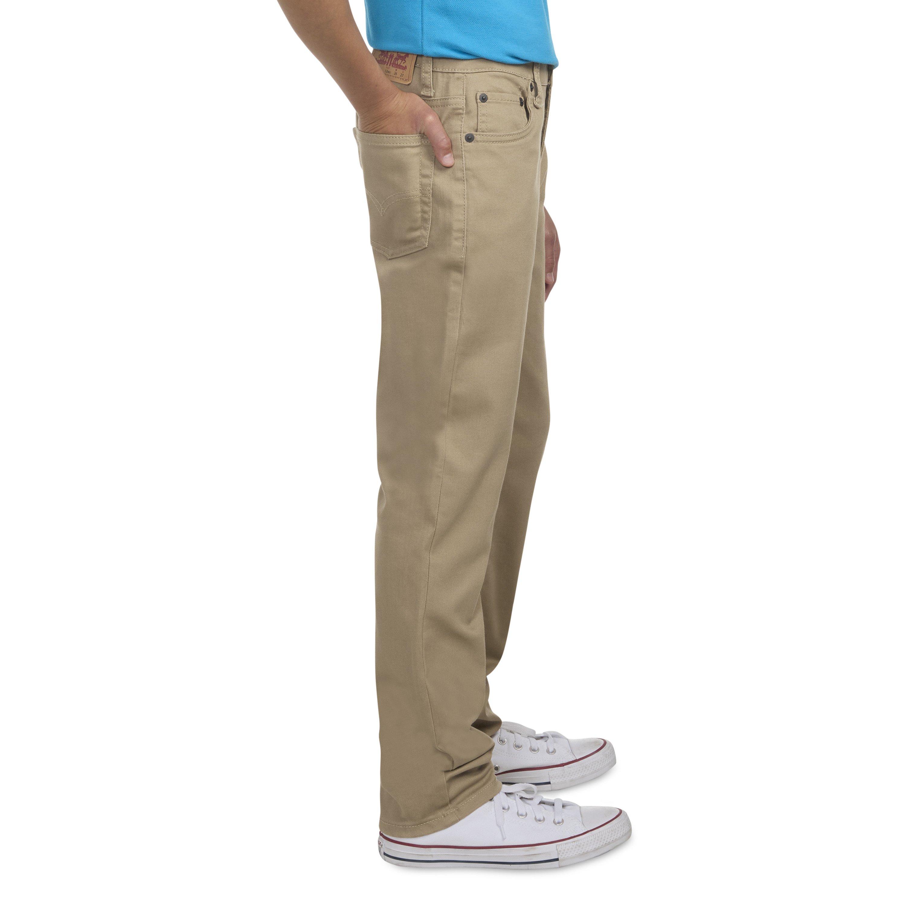 Levi's 502 Strong Performance Tapered Fit Big Boys' Khaki Denim Jeans