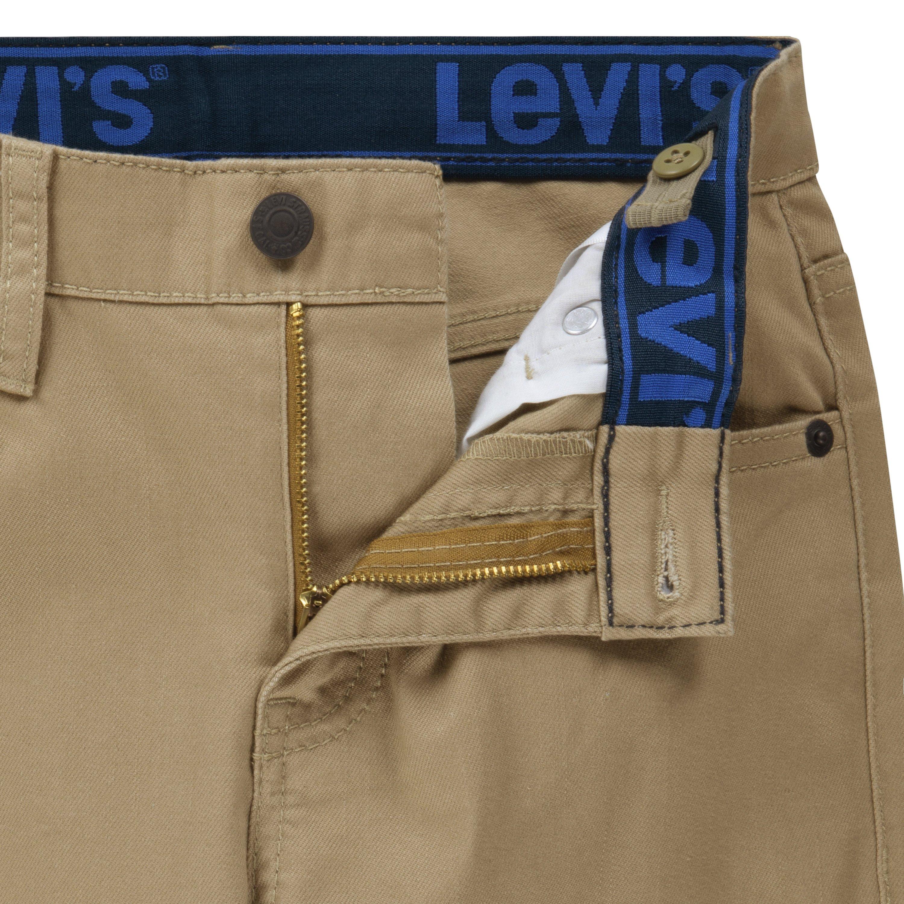 Levi's 502 Strong Performance Tapered Fit Big Boys' Khaki Denim Jeans - KHAKI Thumbnail View 6