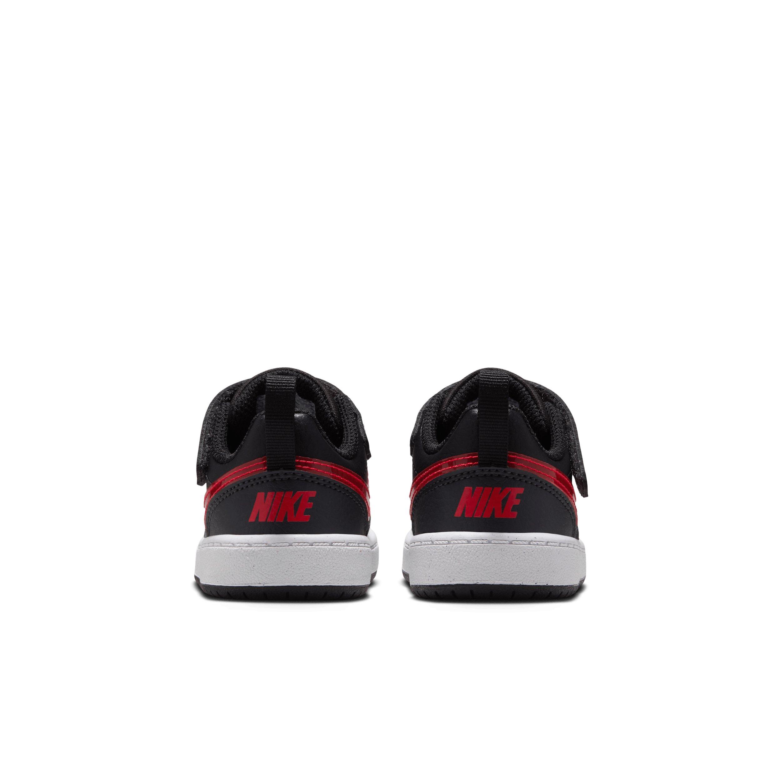 Nike Court Borough Low "Black/Anthracite/White/University Red" Infant Boys' Shoe - BLACK/ANTHRACITE/WHITE/RED Thumbnail View 5