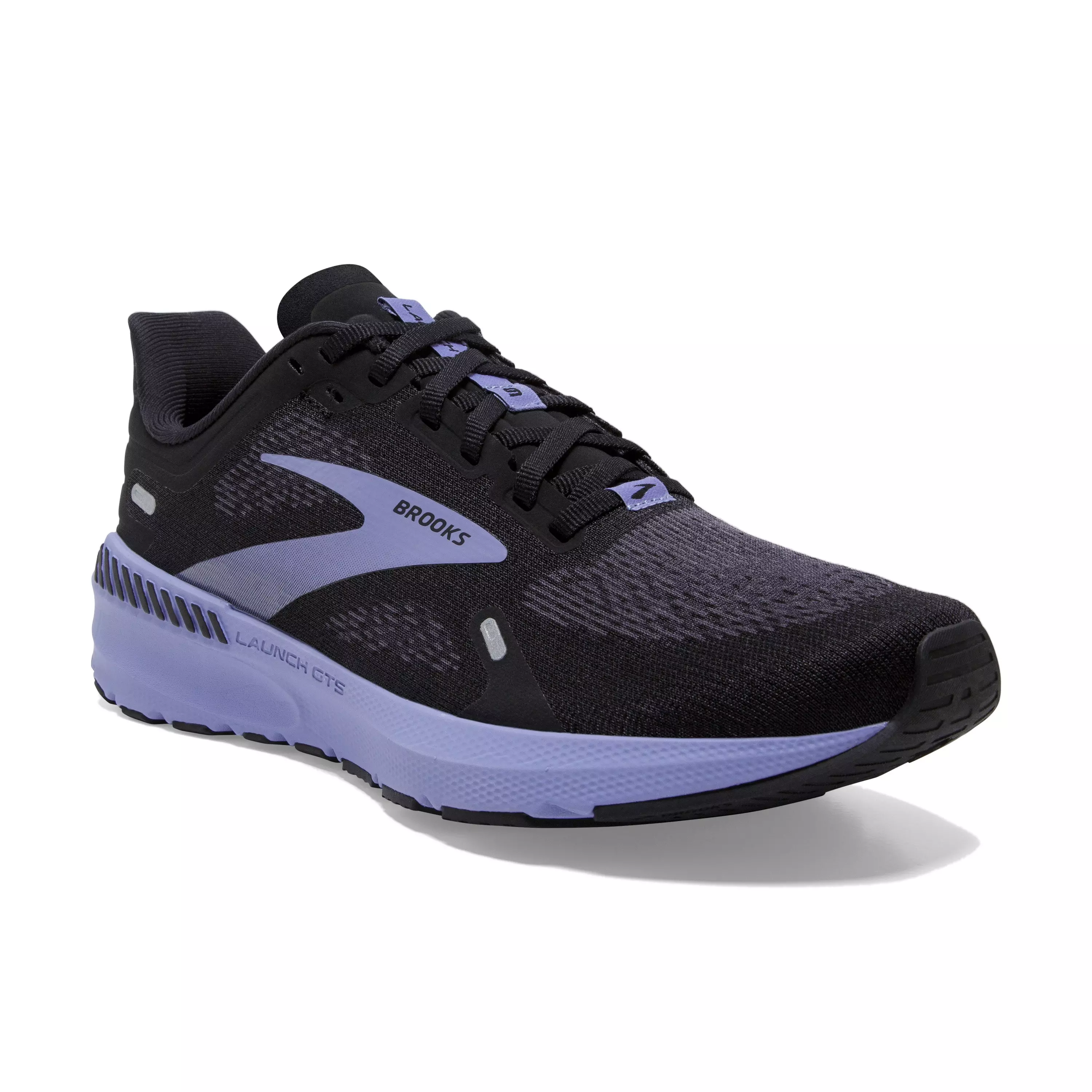 Brooks Launch GTS 9 "Black/Ebony/Purple" Women's Running Shoe - BLACK/EBONY/PURPLE
