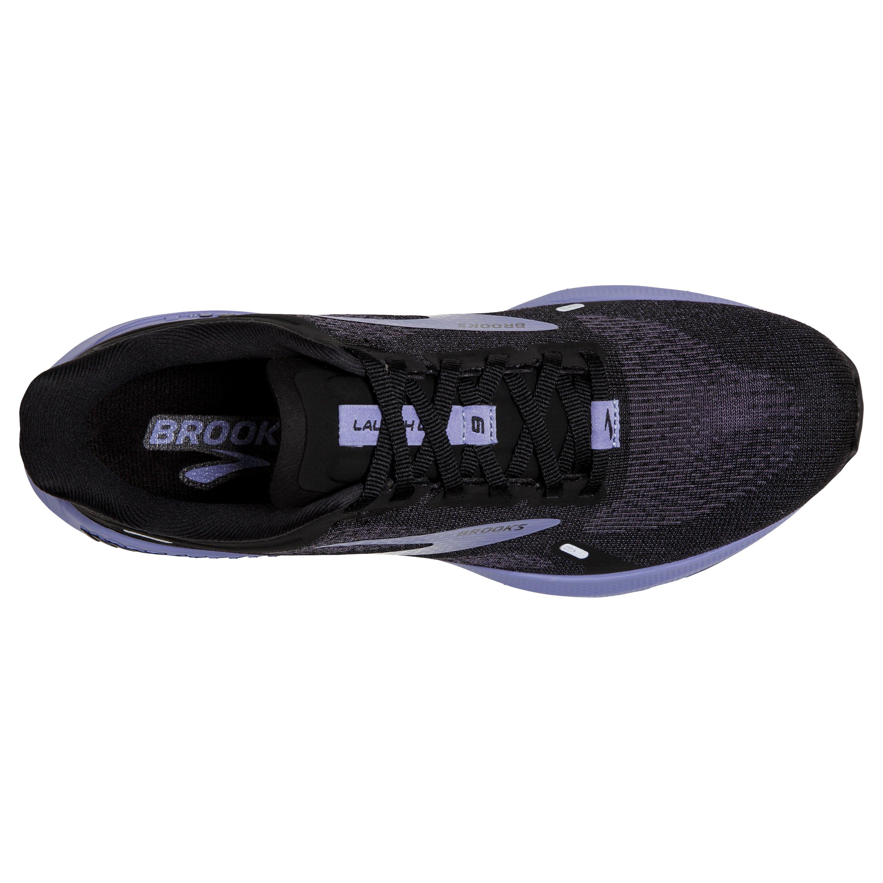 Brooks Launch GTS 9 "Black/Ebony/Purple" Women's Running Shoe - BLACK/EBONY/PURPLE Thumbnail View 5